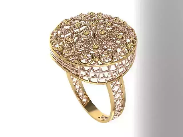 Ring With Full Worked 7