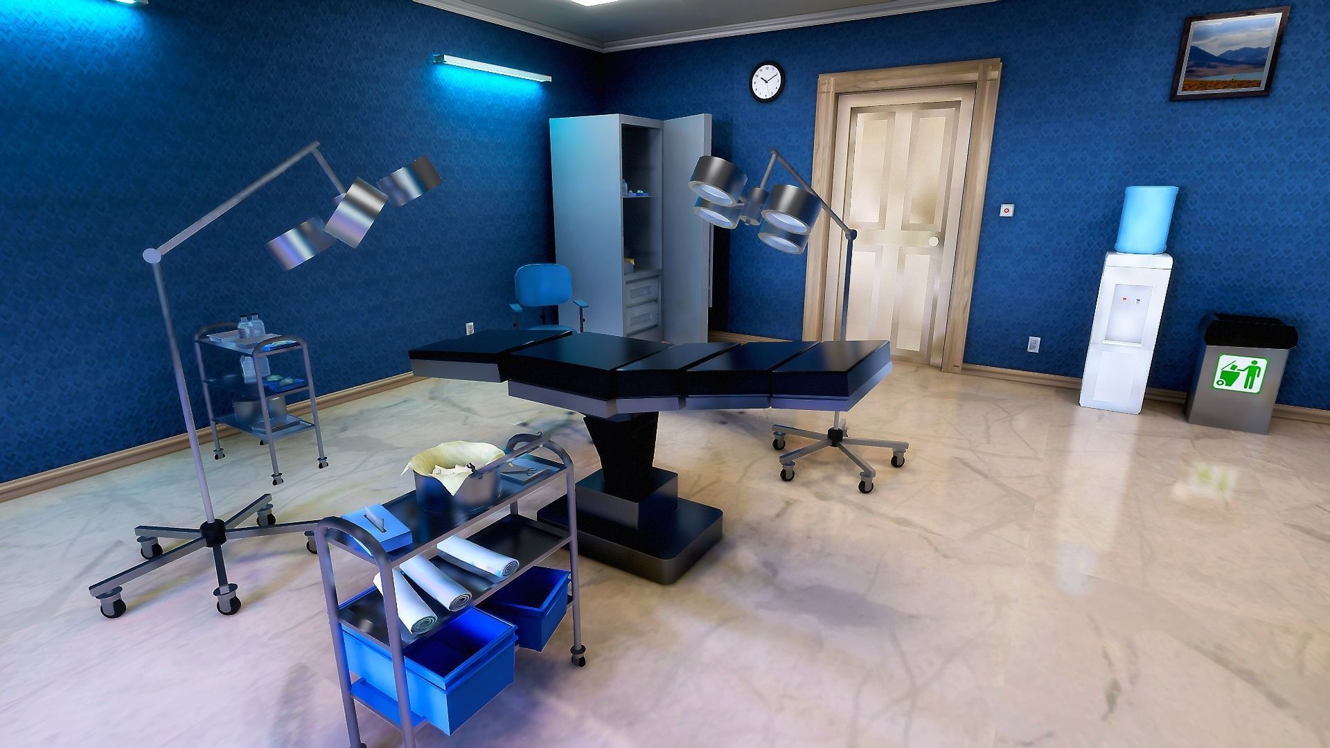 Modern Clinic Vol-1 Low-poly 3D model_7