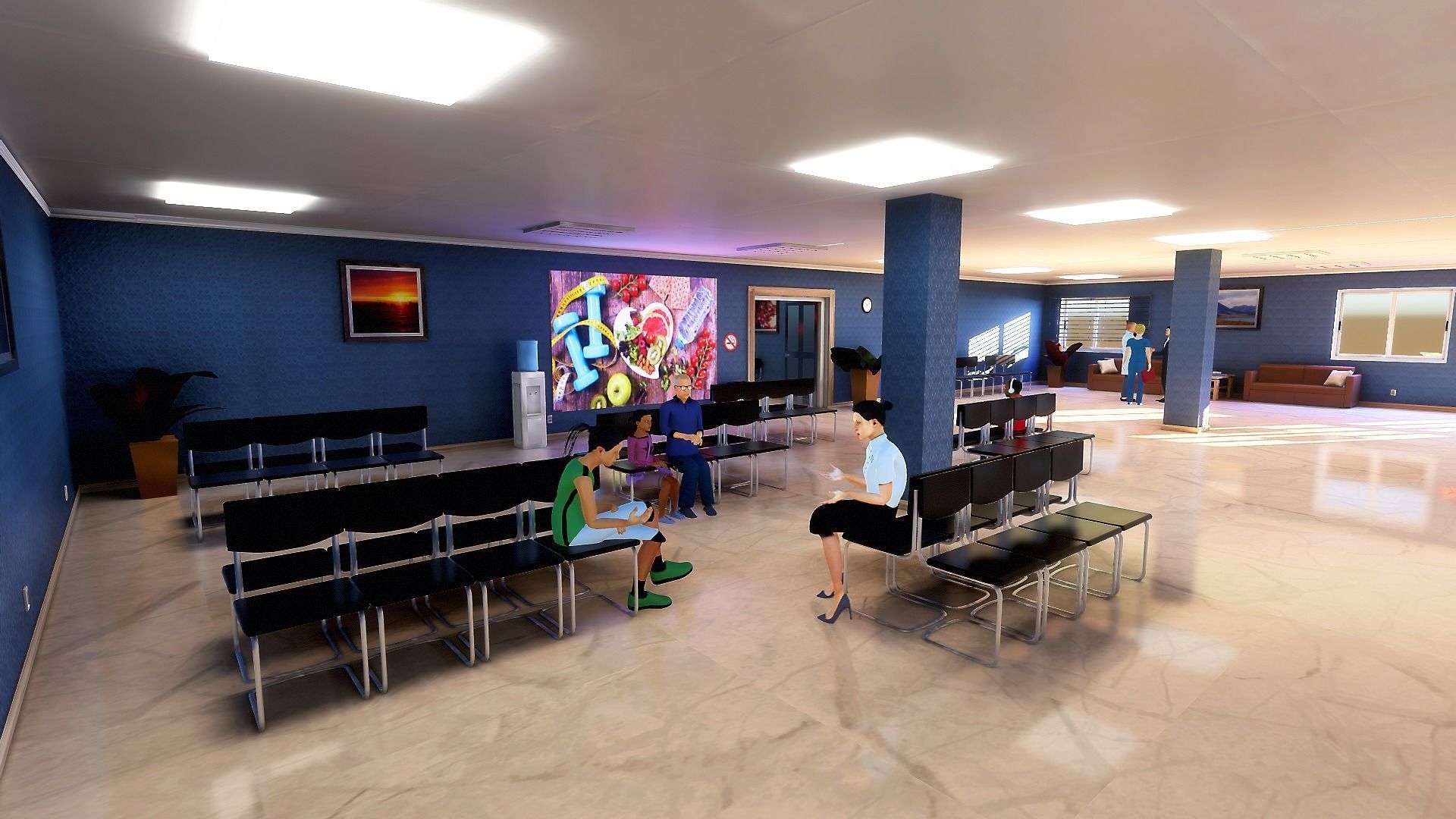 Modern Clinic Vol-1 Low-poly 3D model_17