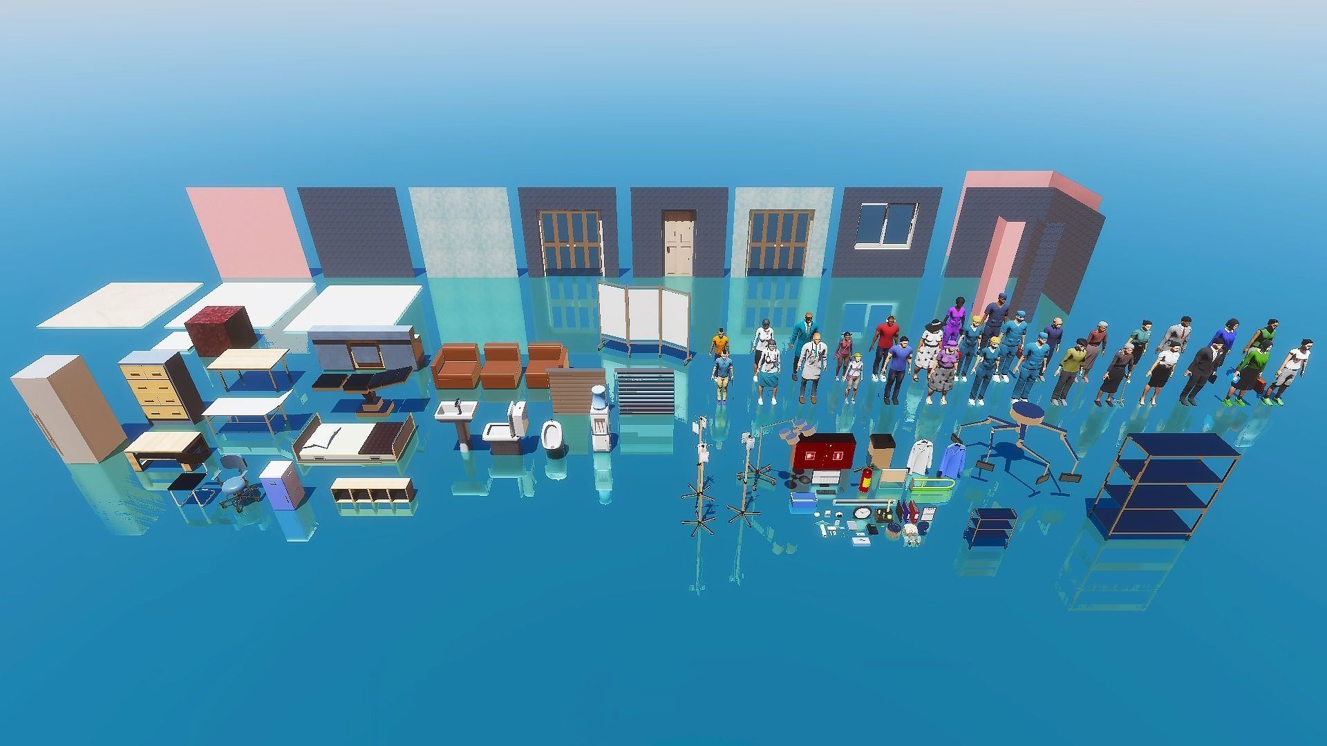 Modern Clinic Vol-1 Low-poly 3D model_23