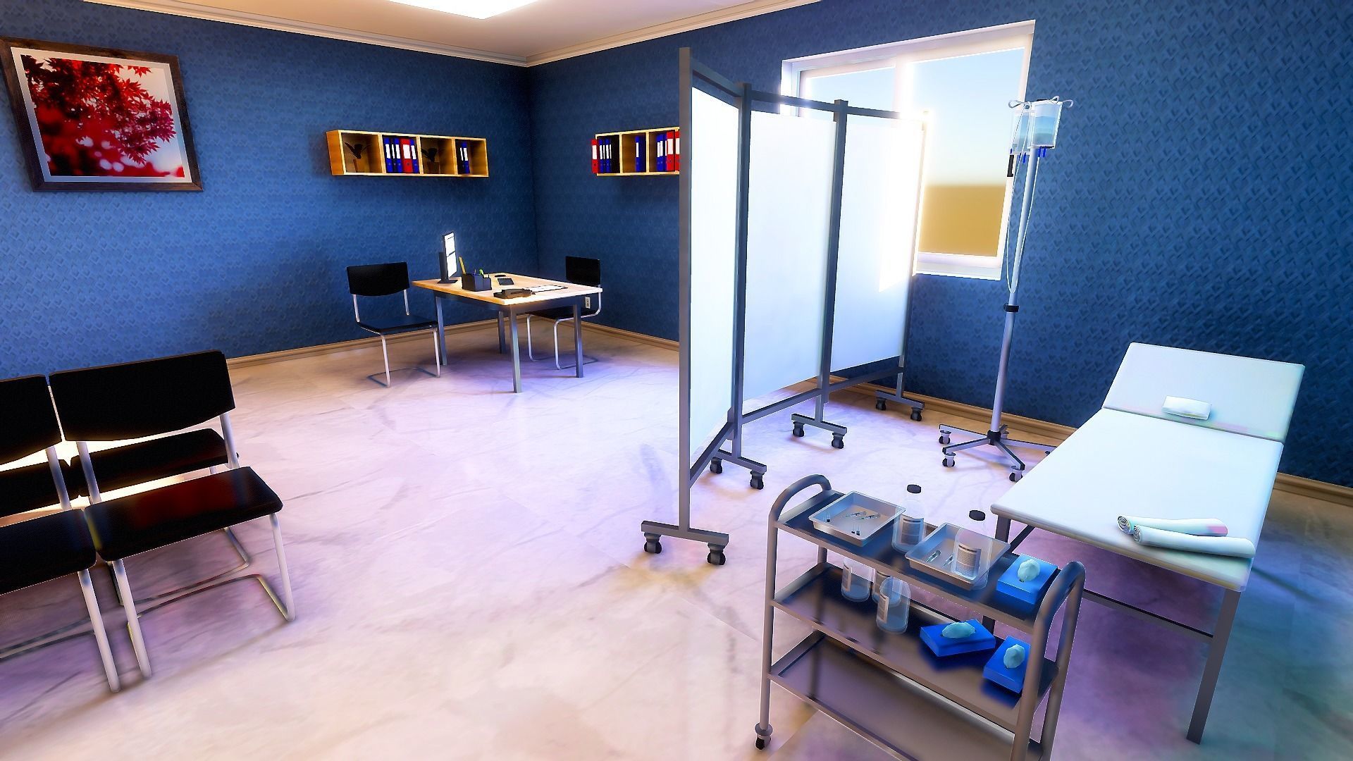 Modern Clinic Vol-1 Low-poly 3D model_1