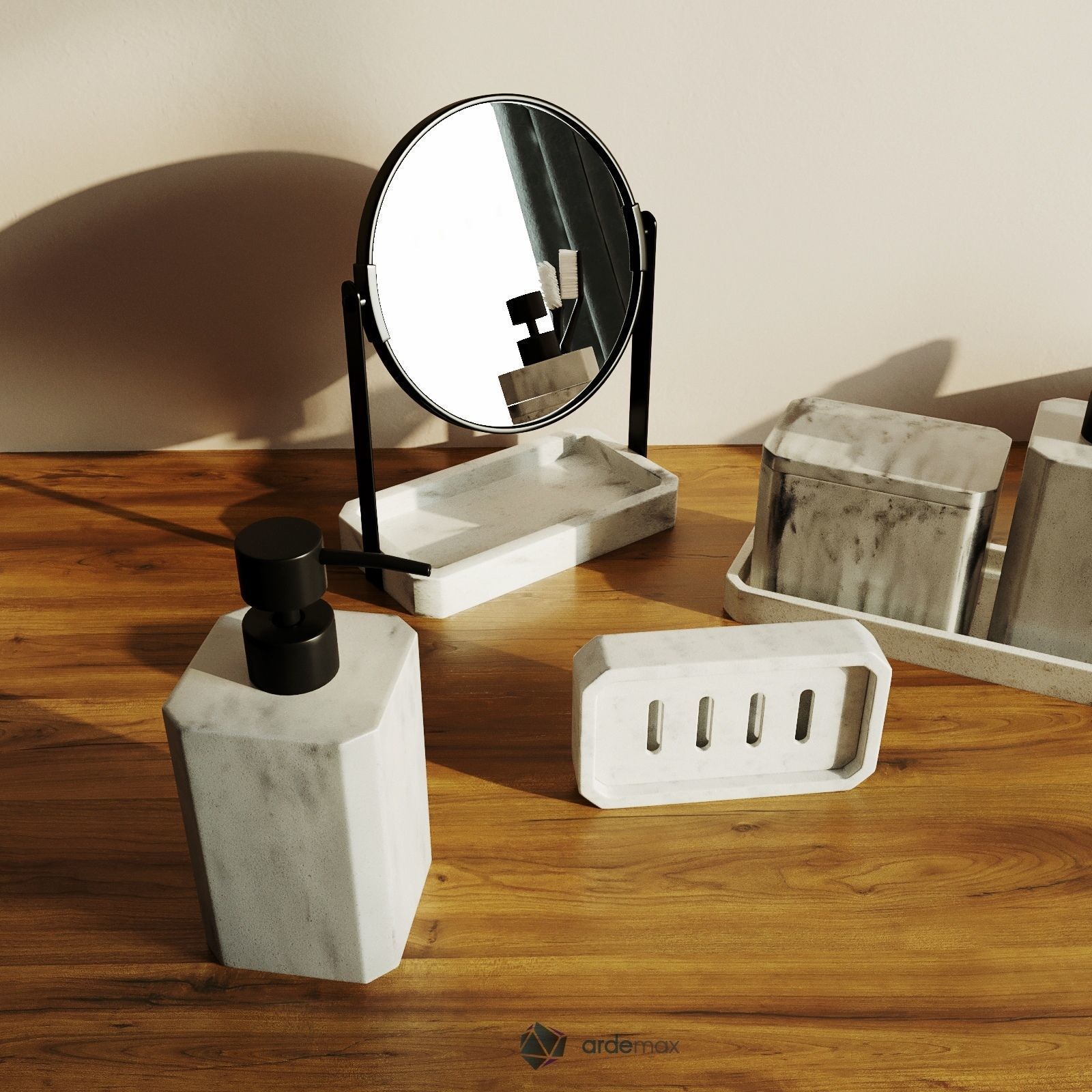 Decorative set 12 3D model_5