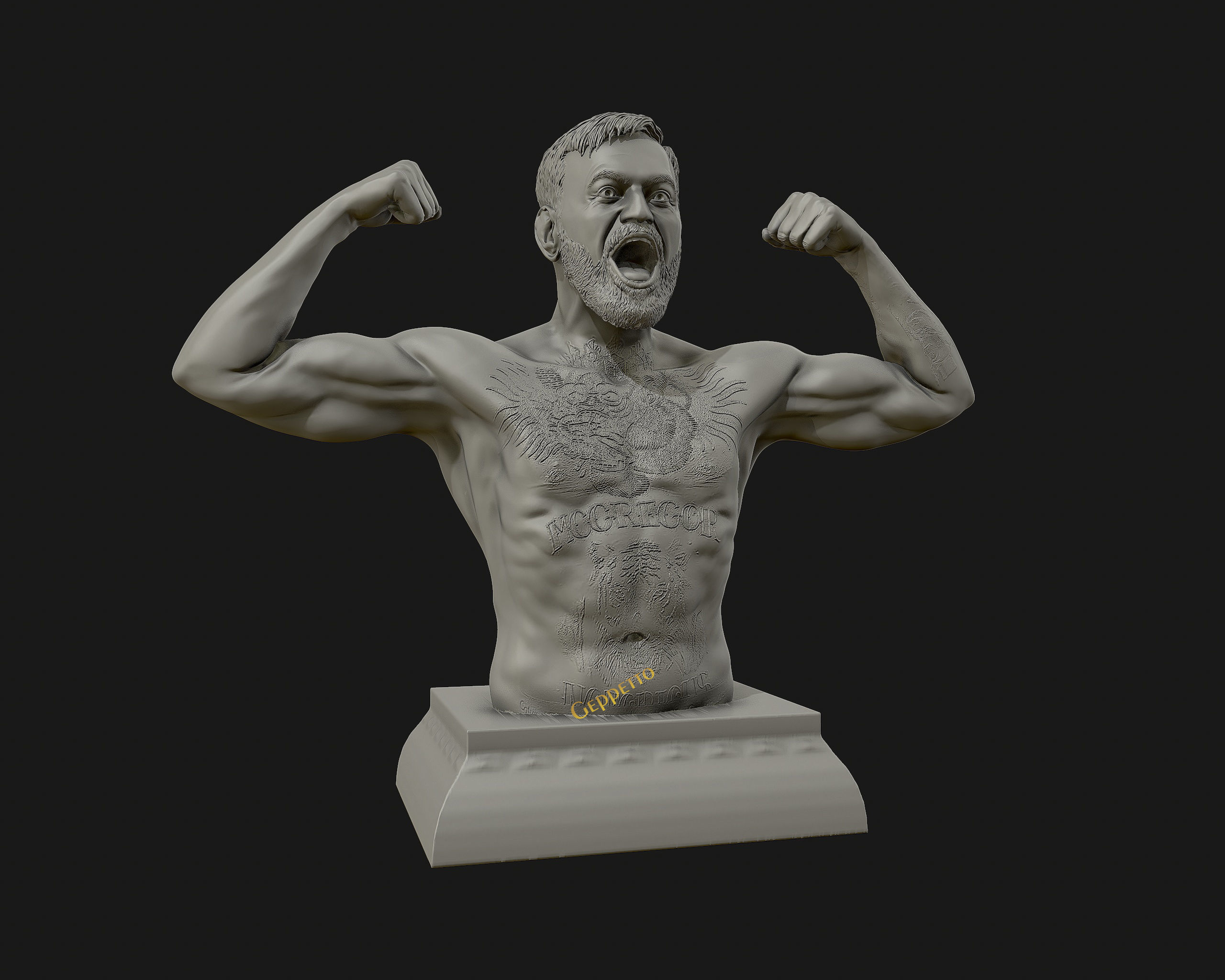 Conor McGregor 3D Sculpture the Notoriousmma 3D print model_21