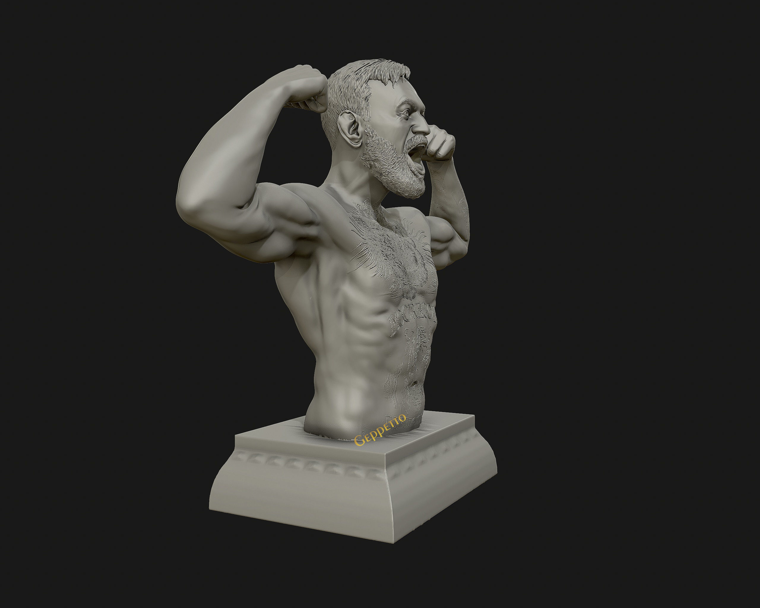 Conor McGregor 3D Sculpture the Notoriousmma 3D print model_18