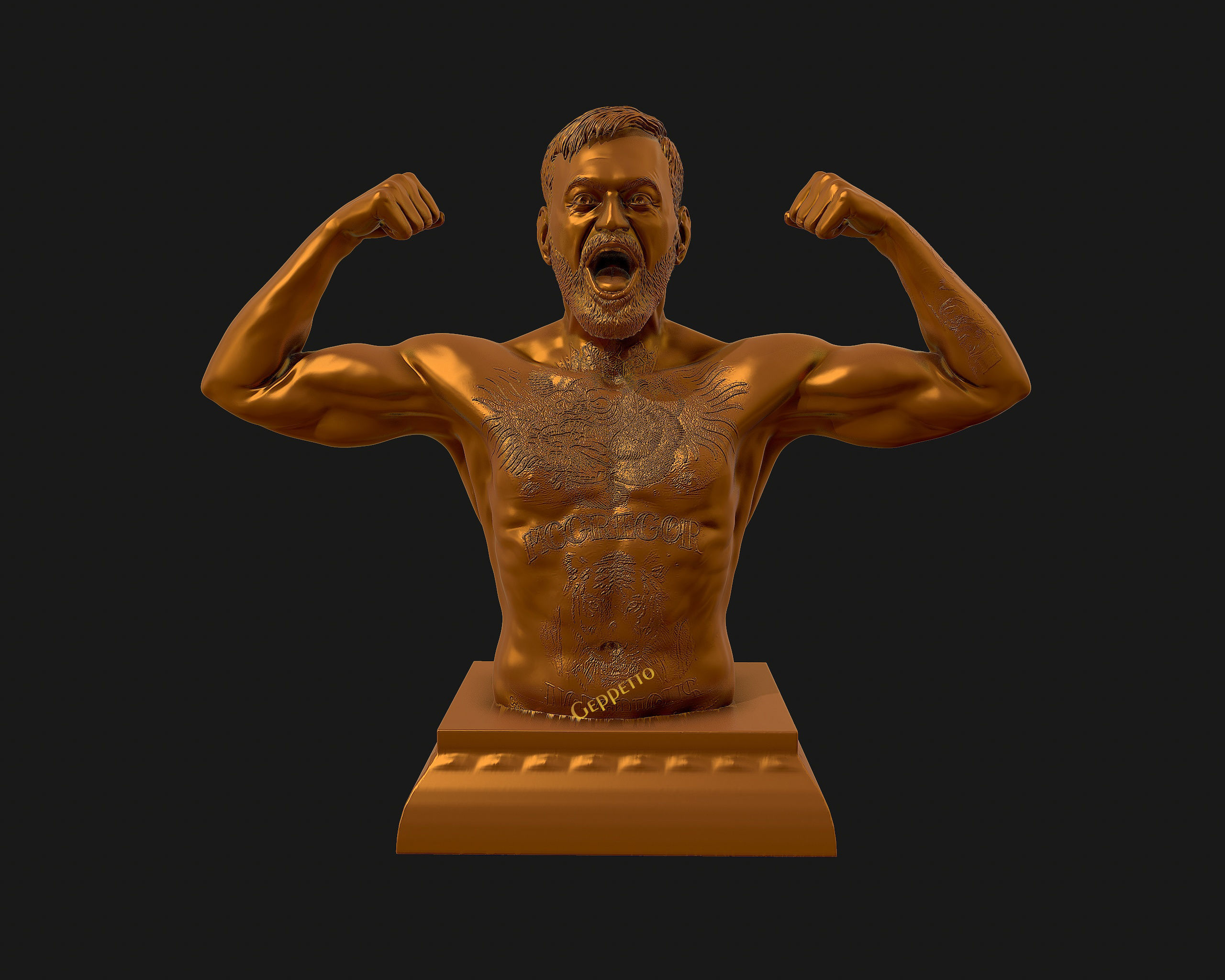 Conor McGregor 3D Sculpture the Notoriousmma 3D print model_30