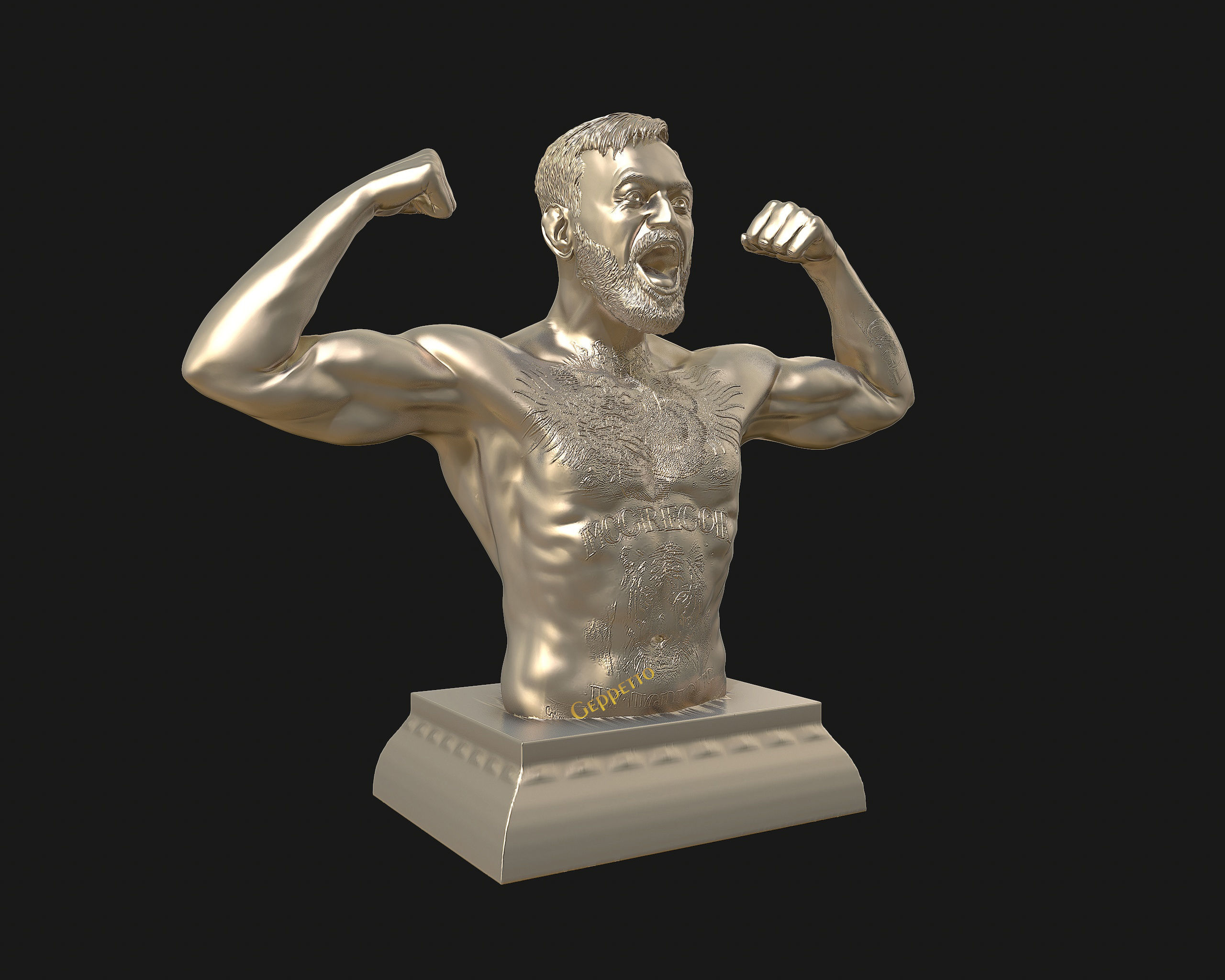 Conor McGregor 3D Sculpture the Notoriousmma 3D print model_27
