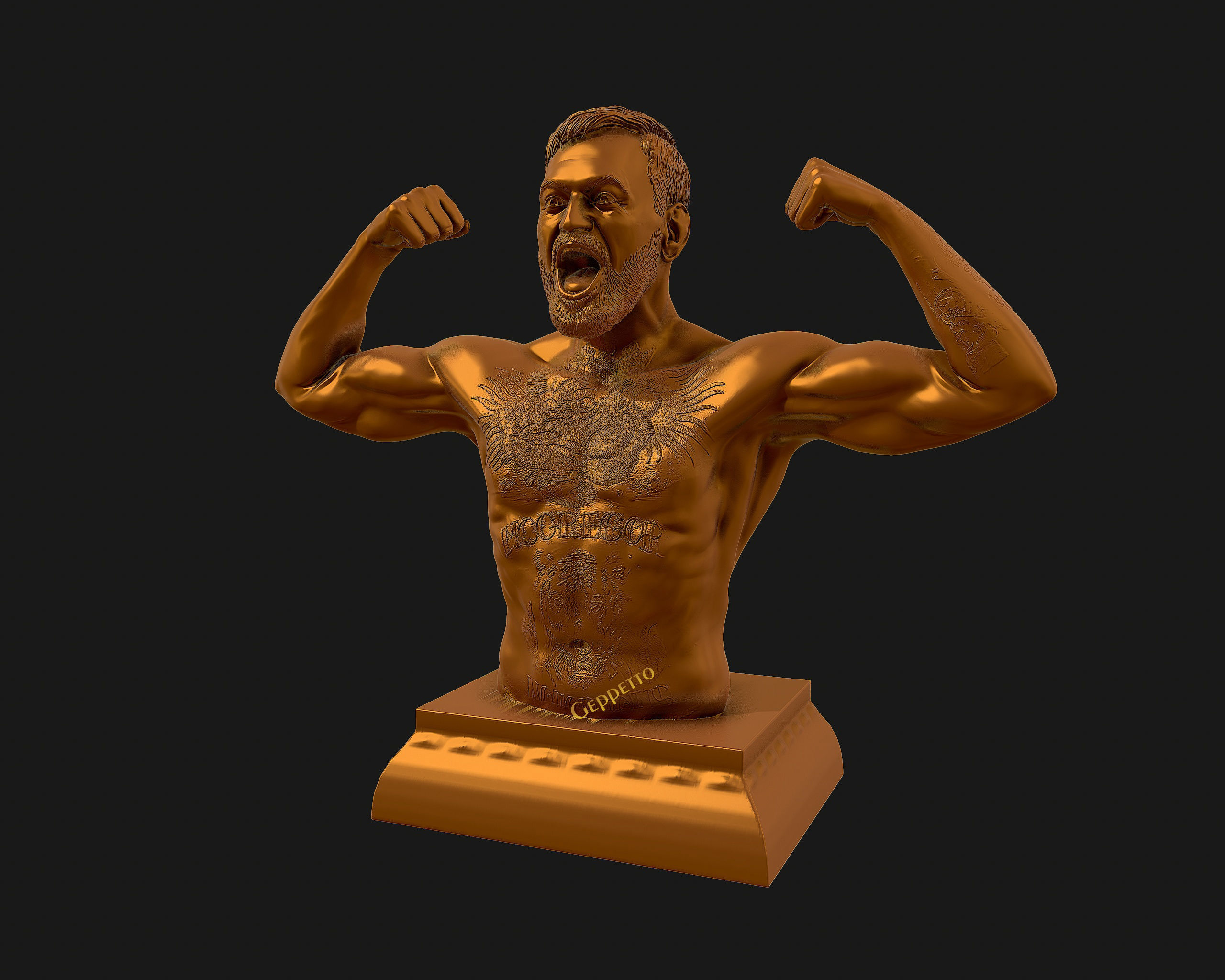 Conor McGregor 3D Sculpture the Notoriousmma 3D print model_31
