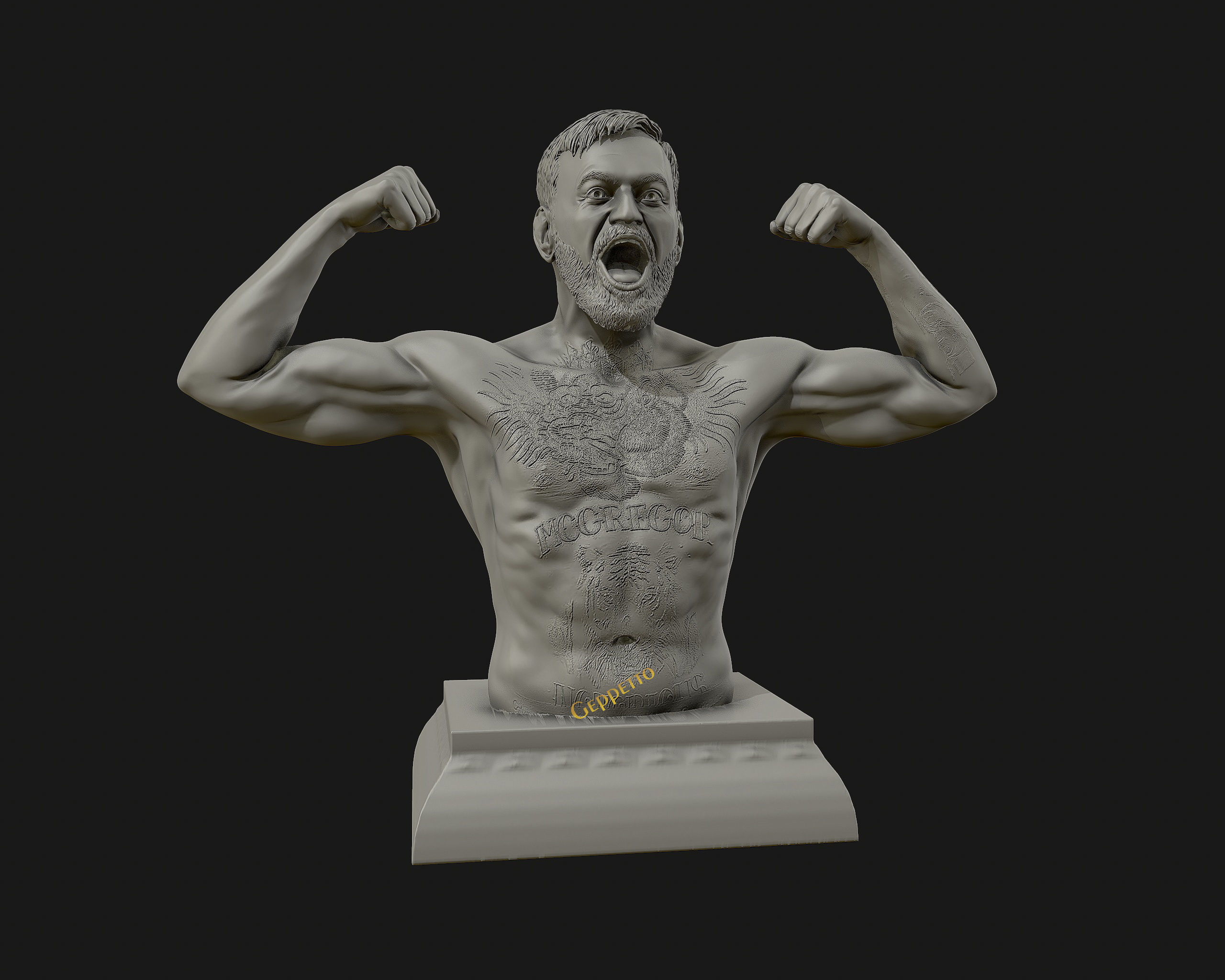 Conor McGregor 3D Sculpture the Notoriousmma 3D print model_22