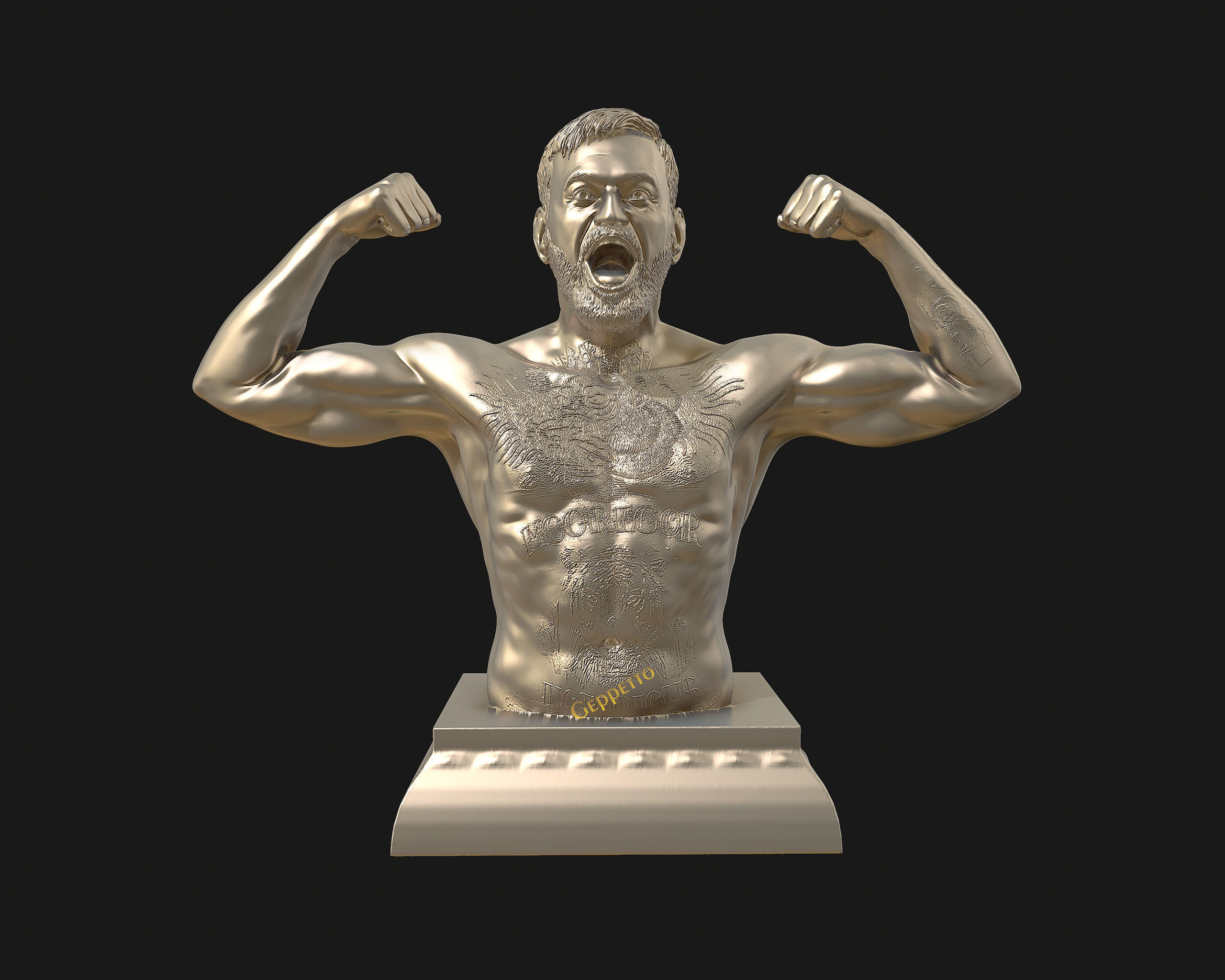 Conor McGregor 3D Sculpture the Notoriousmma 3D print model_23