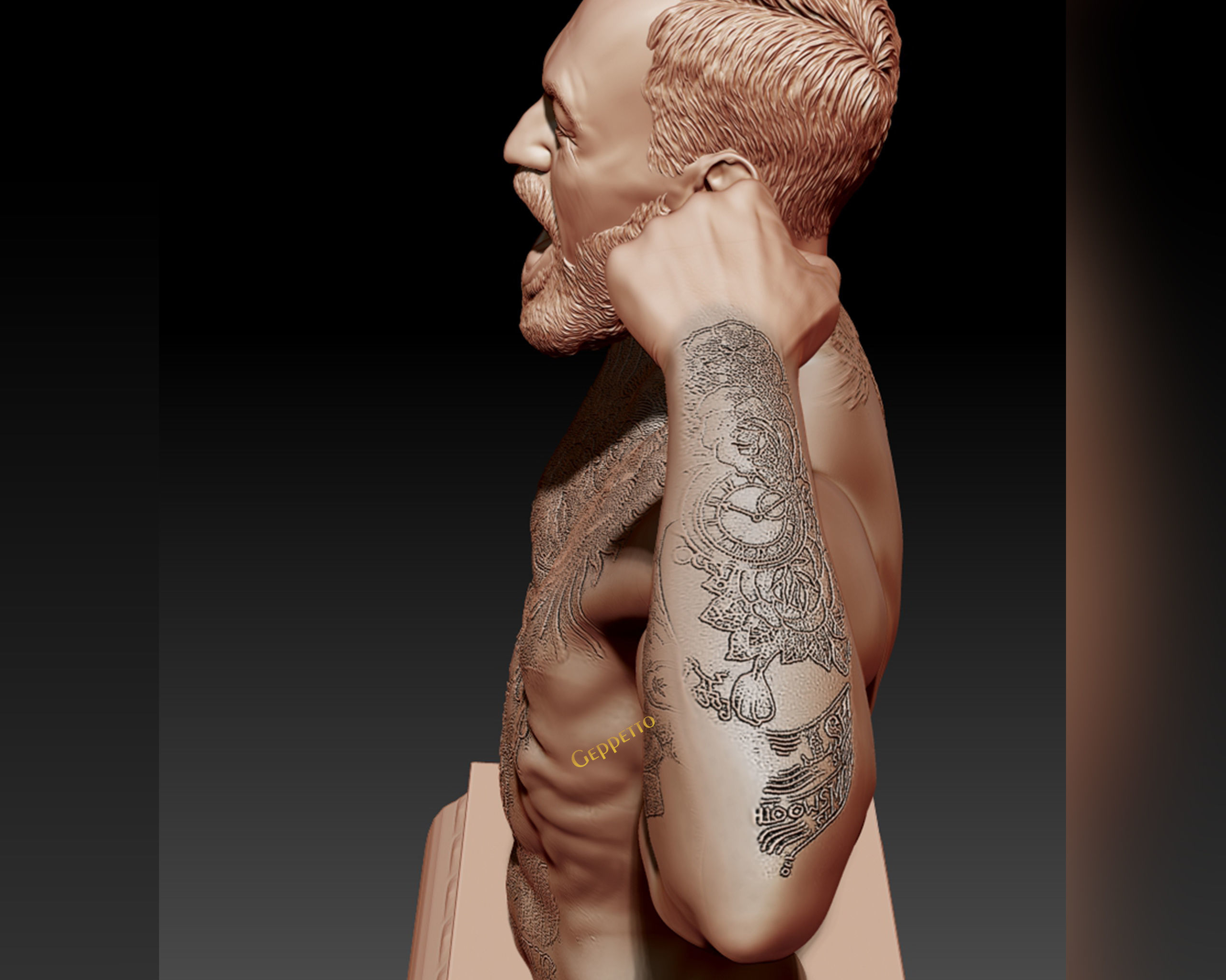 Conor McGregor 3D Sculpture the Notoriousmma 3D print model_5
