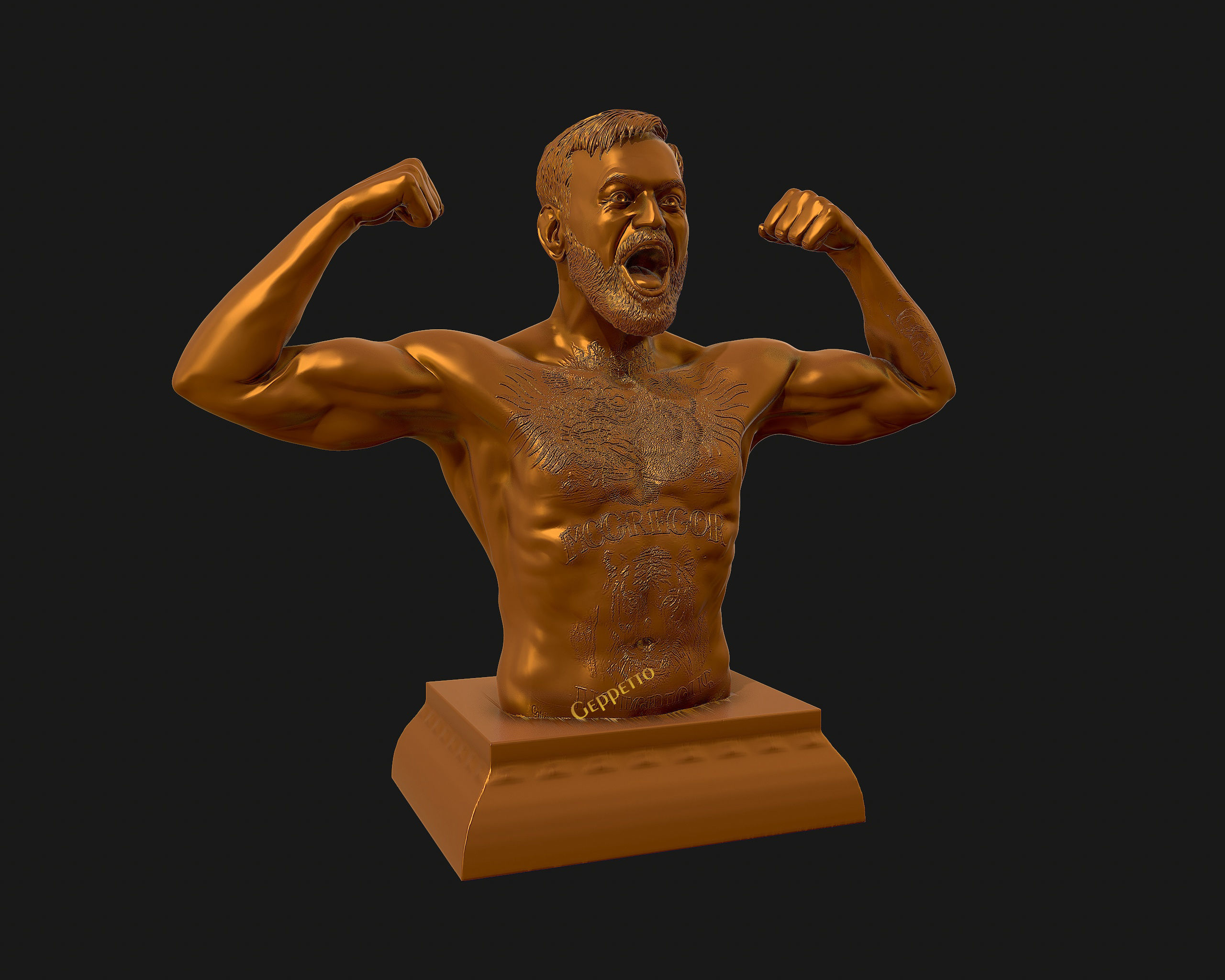 Conor McGregor 3D Sculpture the Notoriousmma 3D print model_33