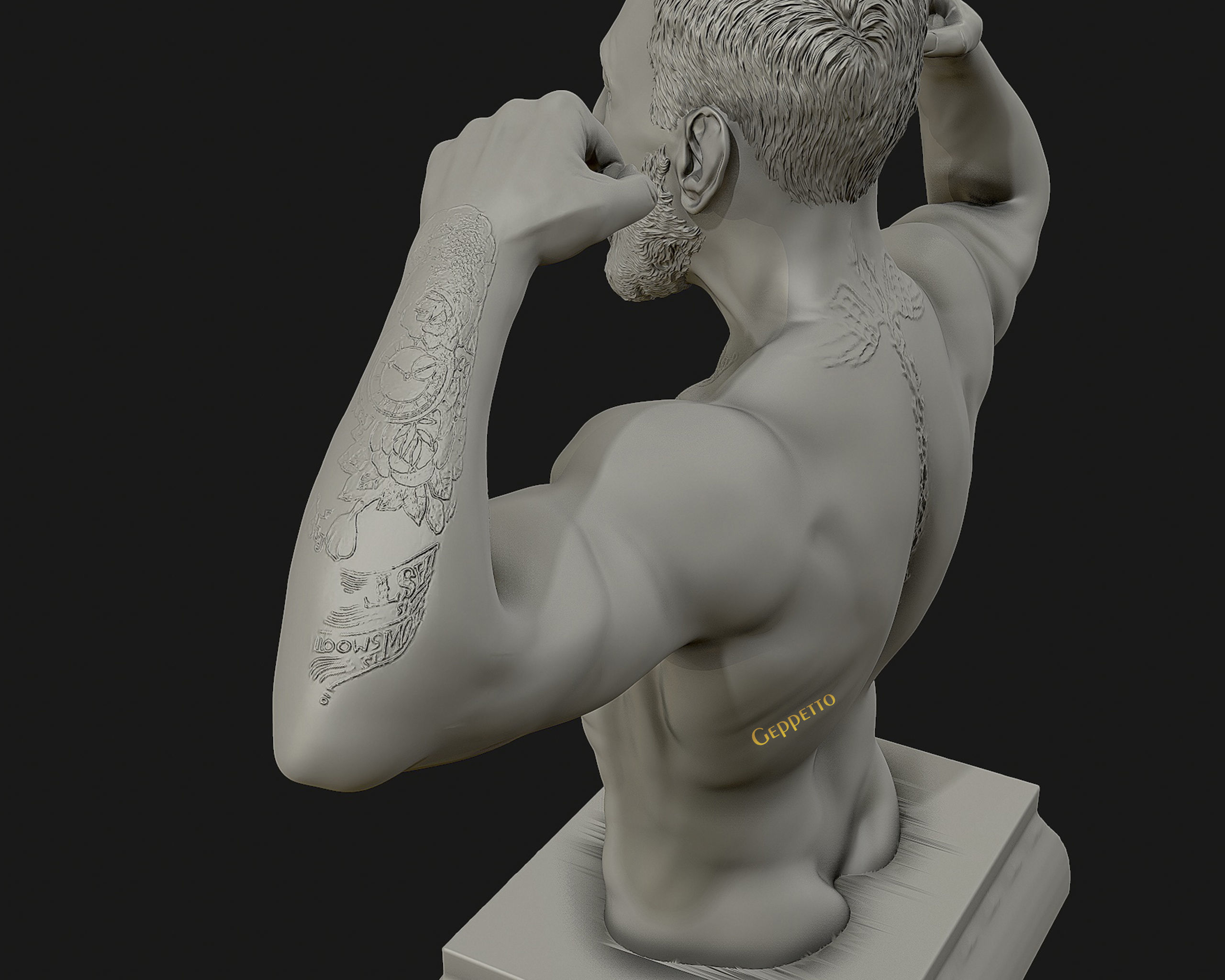 Conor McGregor 3D Sculpture the Notoriousmma 3D print model_7