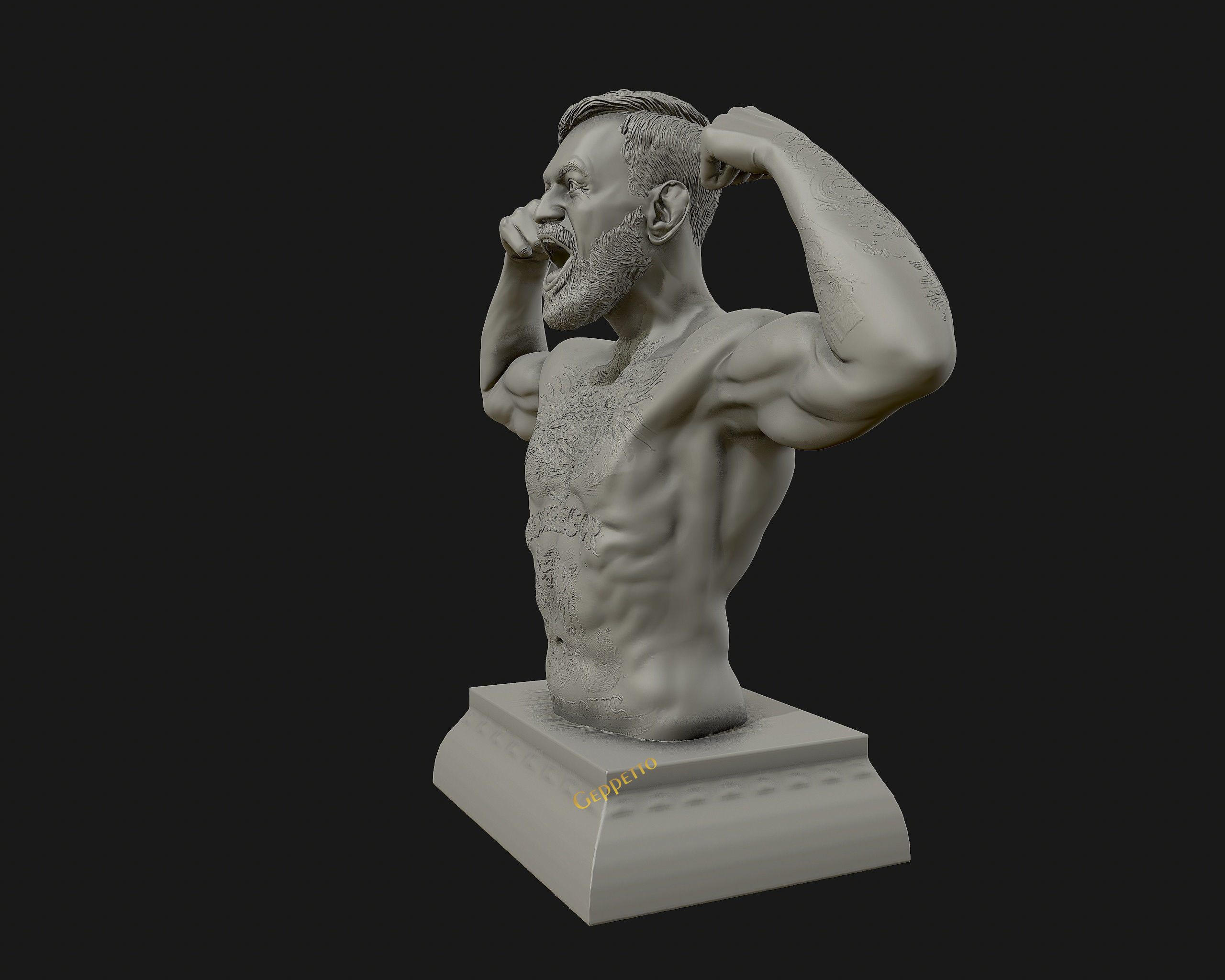 Conor McGregor 3D Sculpture the Notoriousmma 3D print model_14