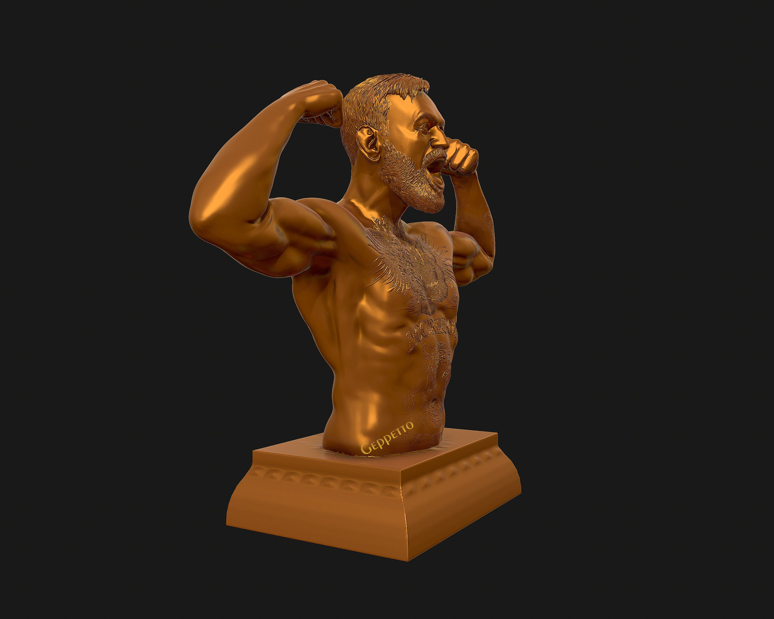 Conor McGregor 3D Sculpture the Notoriousmma 3D print model_34