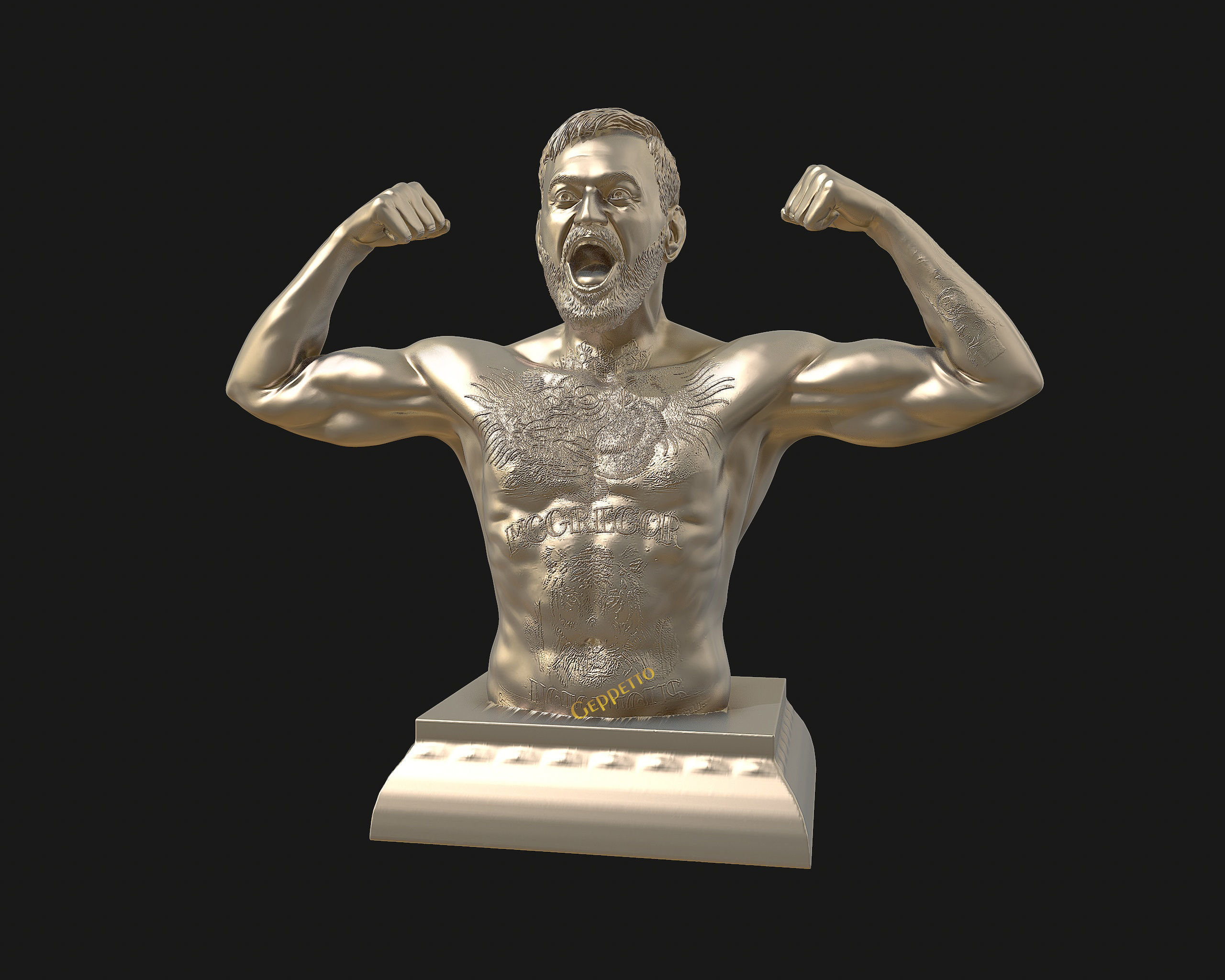 Conor McGregor 3D Sculpture the Notoriousmma 3D print model_24