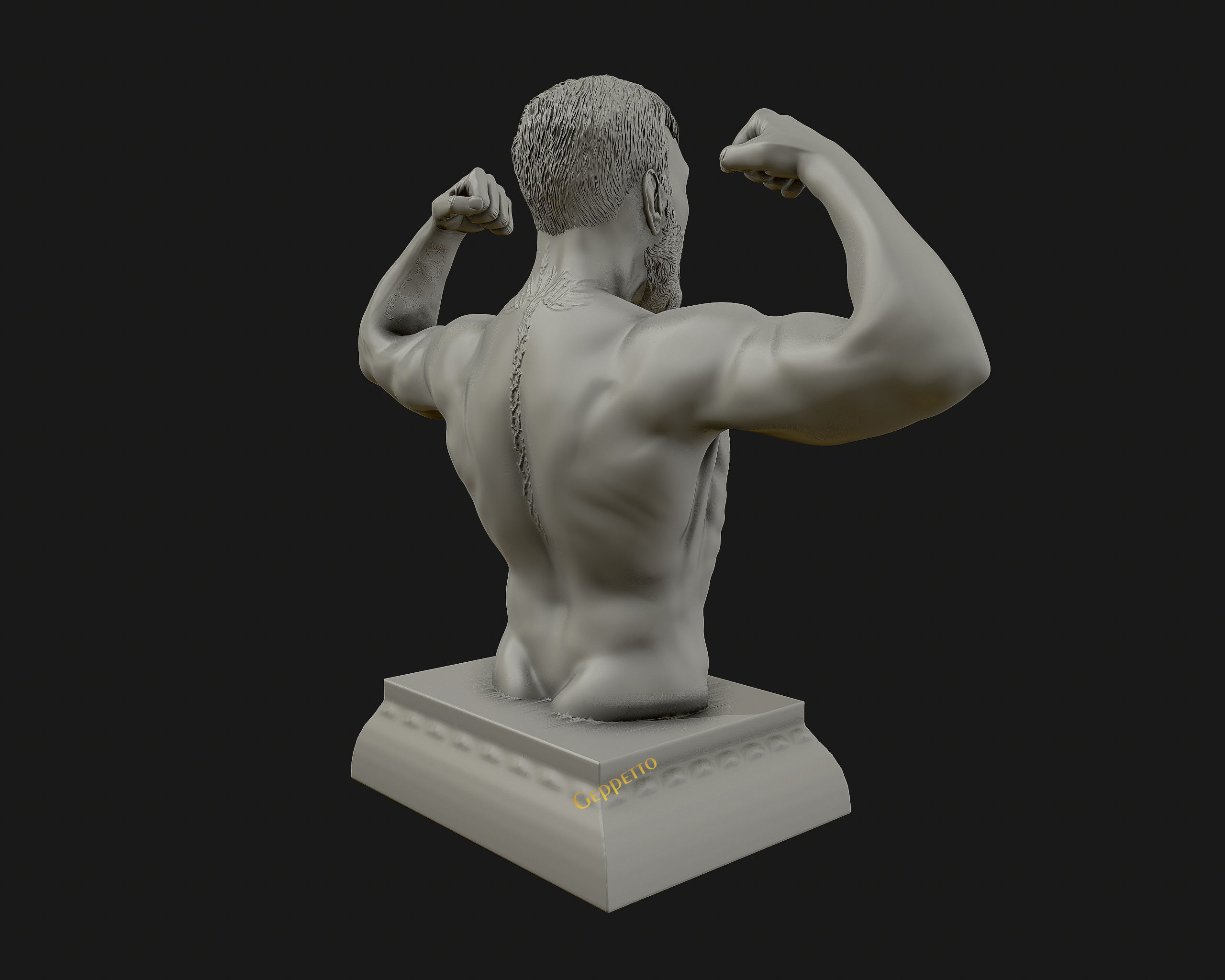 Conor McGregor 3D Sculpture the Notoriousmma 3D print model_17