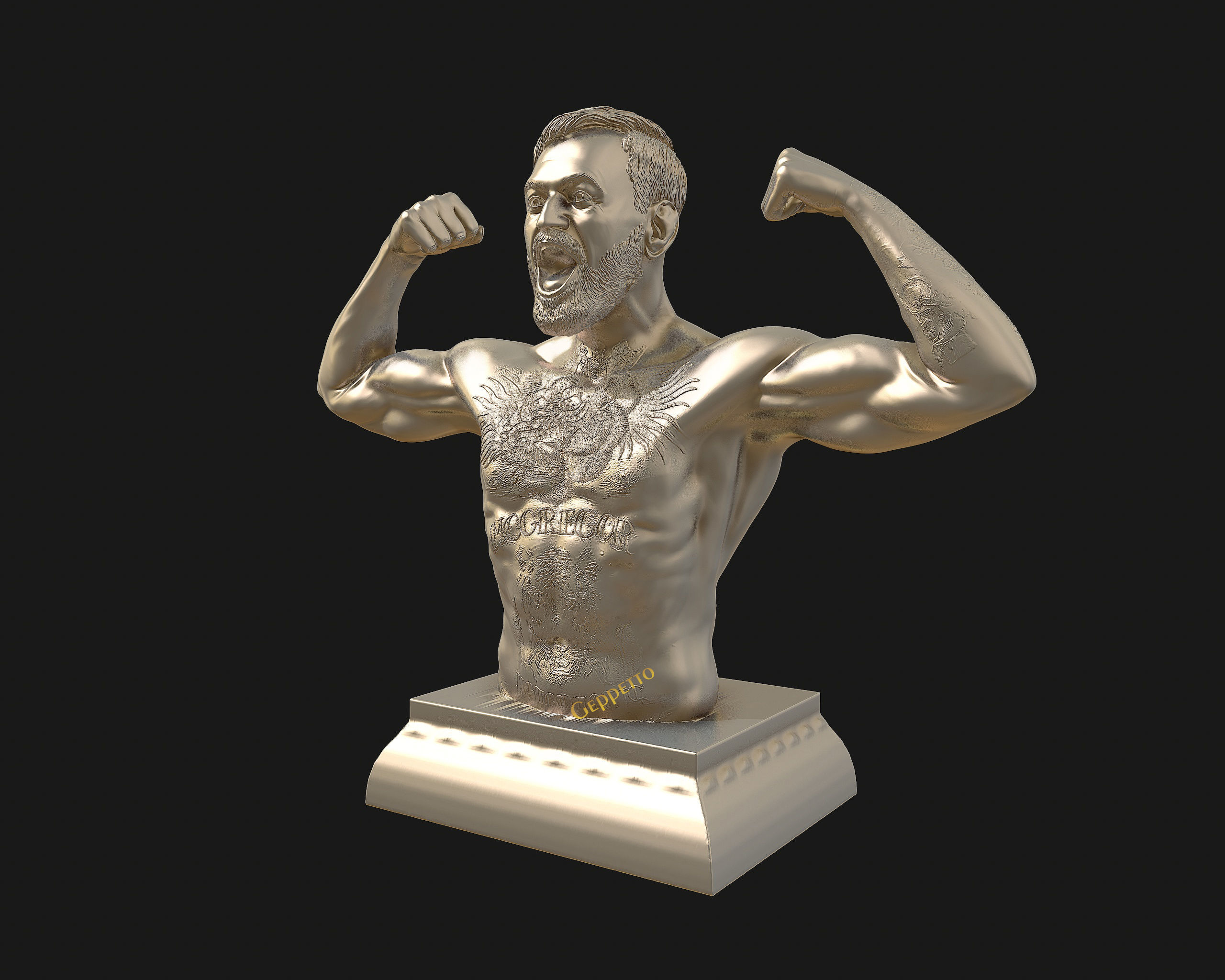 Conor McGregor 3D Sculpture the Notoriousmma 3D print model_25