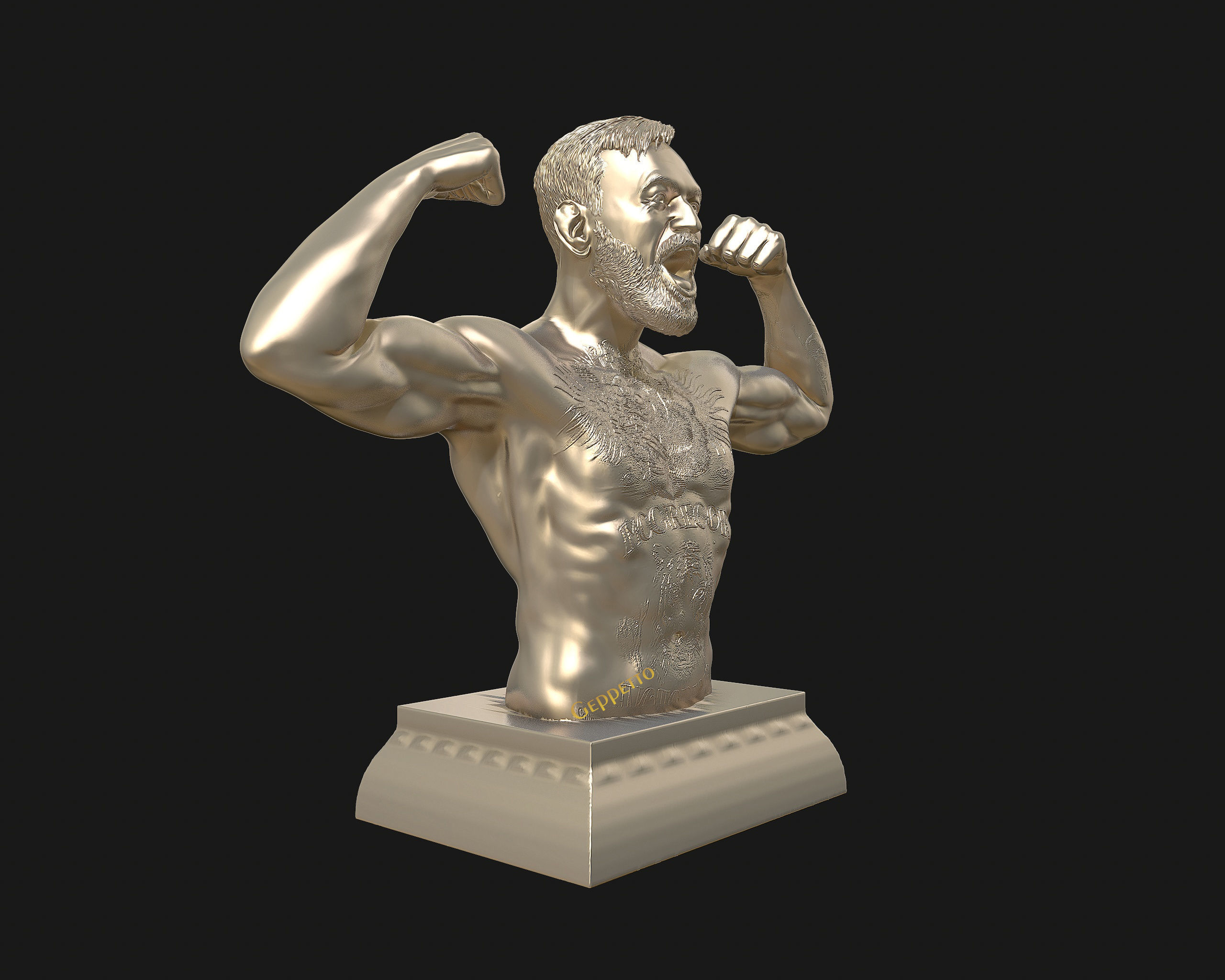 Conor McGregor 3D Sculpture the Notoriousmma 3D print model_28