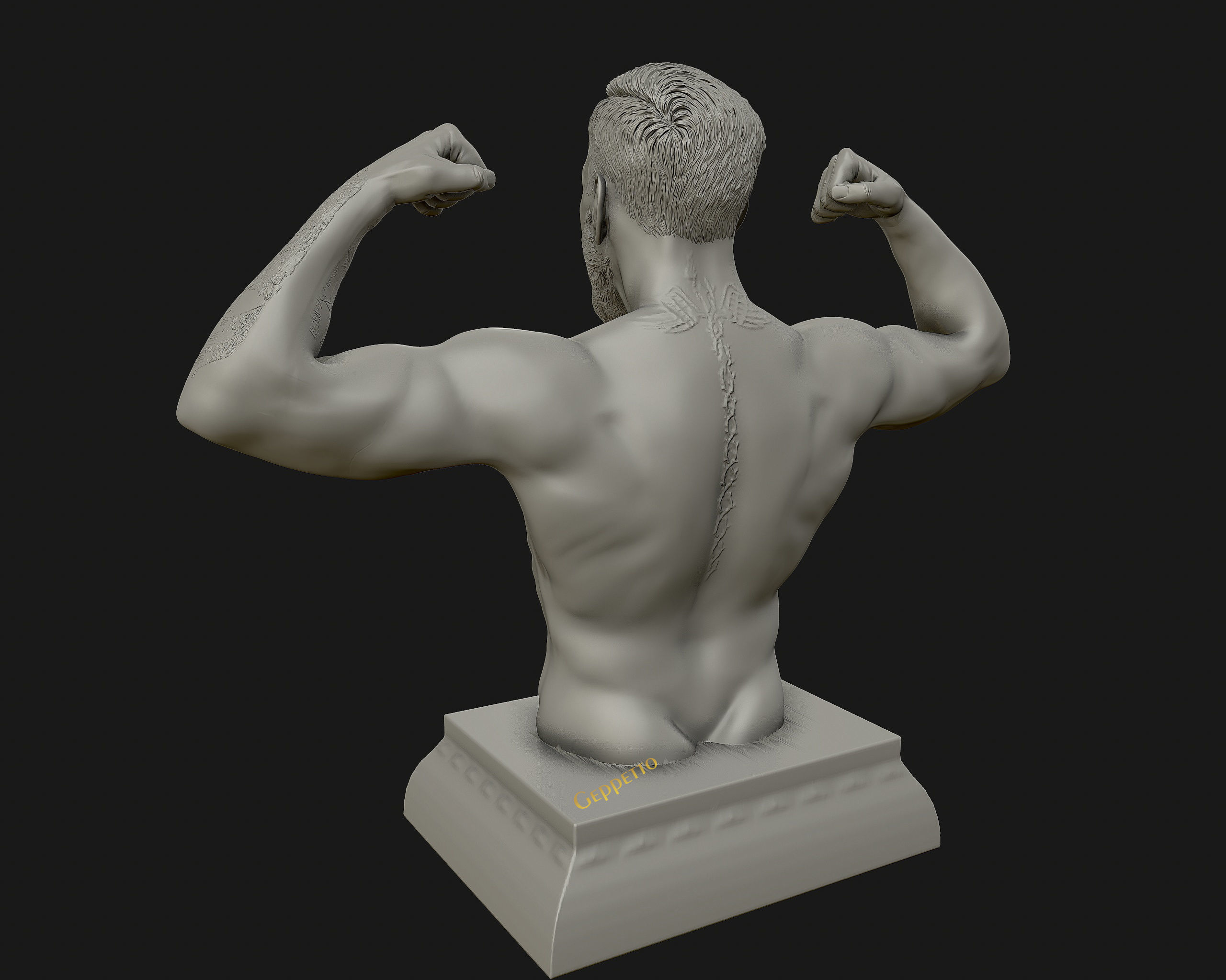 Conor McGregor 3D Sculpture the Notoriousmma 3D print model_16