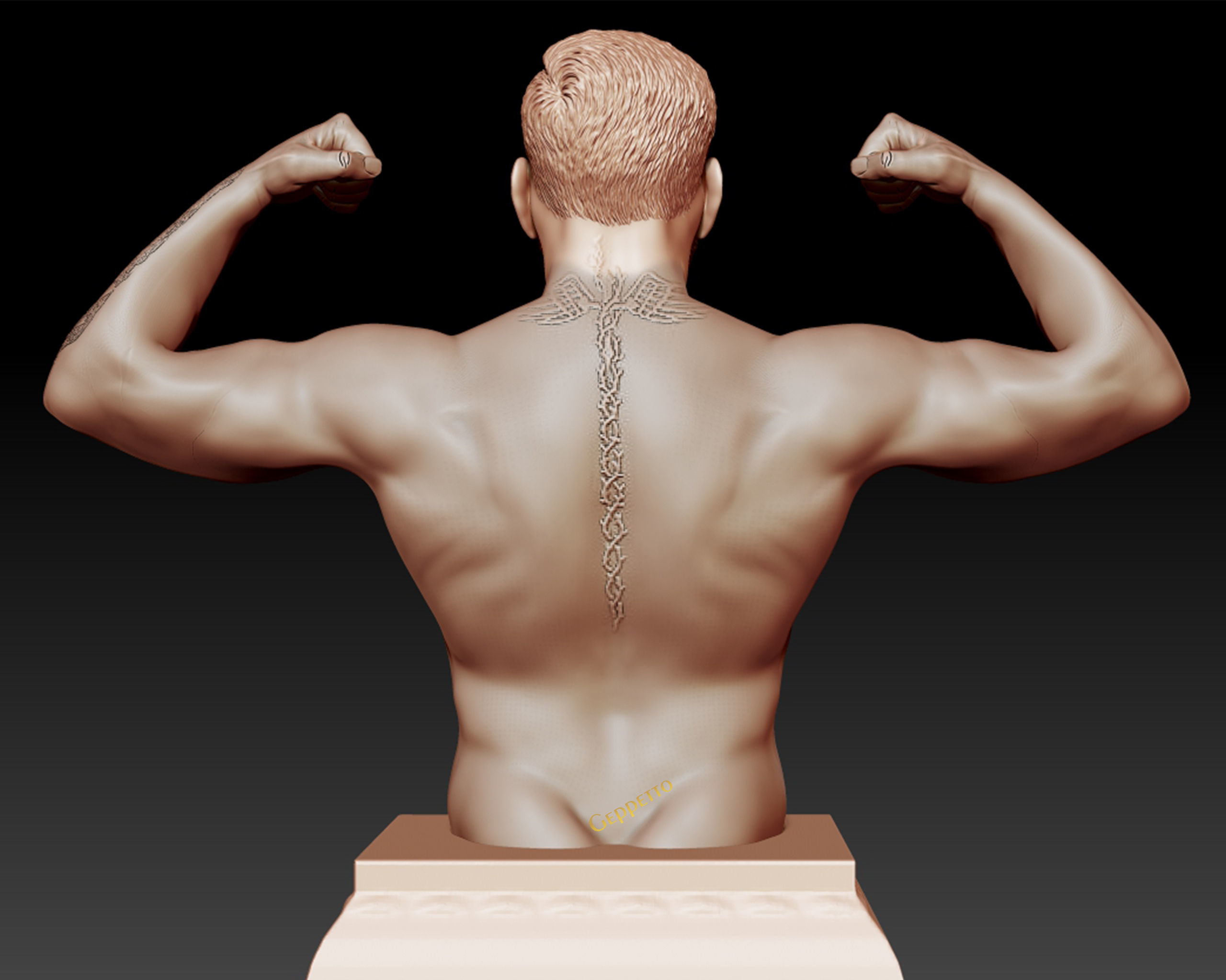 Conor McGregor 3D Sculpture the Notoriousmma 3D print model_3