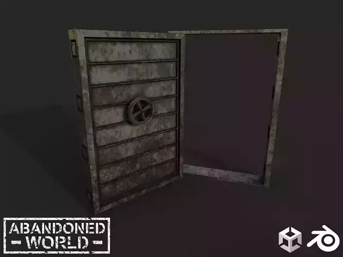 Hermetic Door Low-poly 3D model