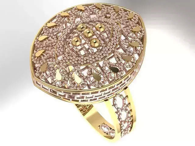 Ring With Full Worked  8