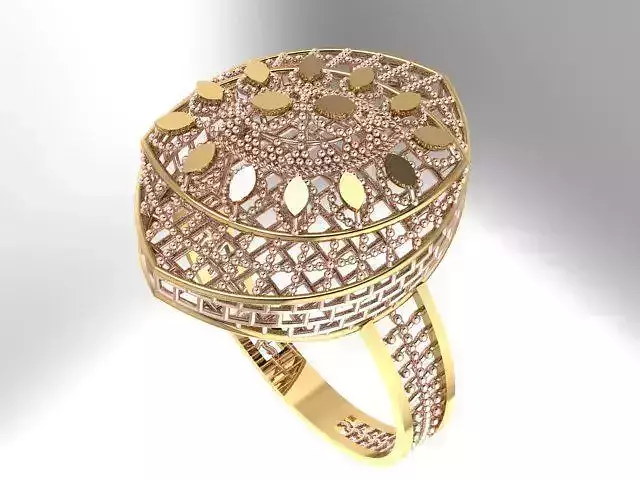 Ring With Full Worked 9