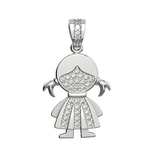 N133 Girl pendant 3D print model