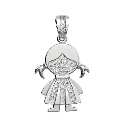 N133 Girl pendant