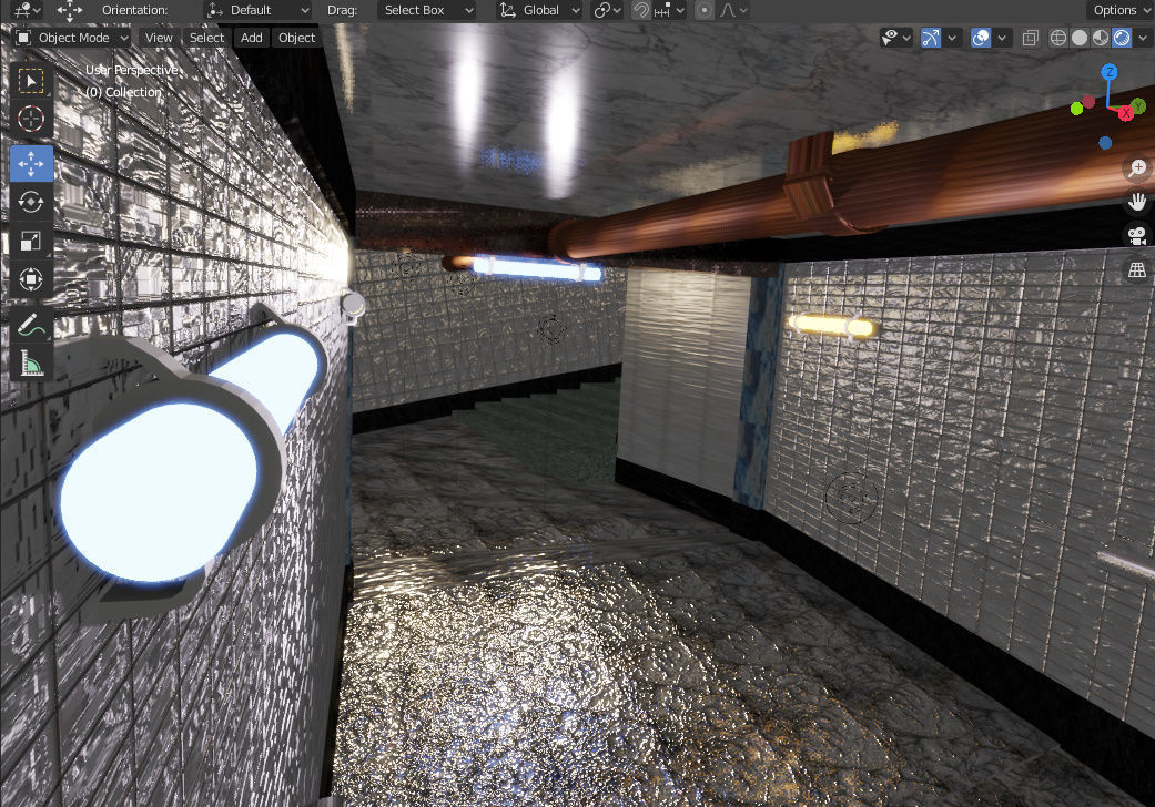 Subway Track sci fi Graphical  Low-poly 3D model_4