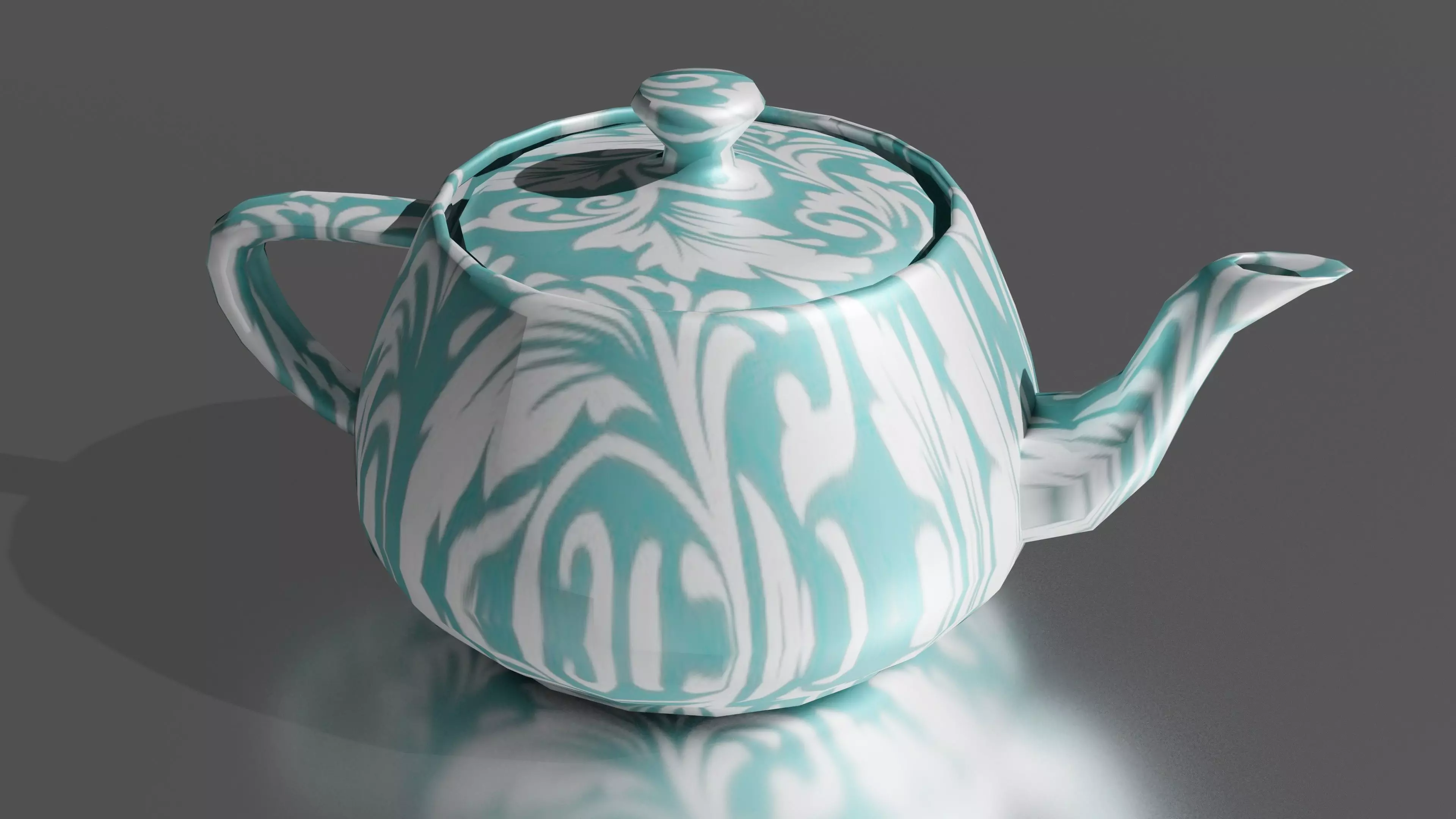 Textured Teapot 3d model 3D model_0