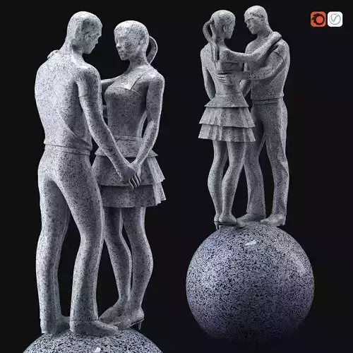 Kiss statue