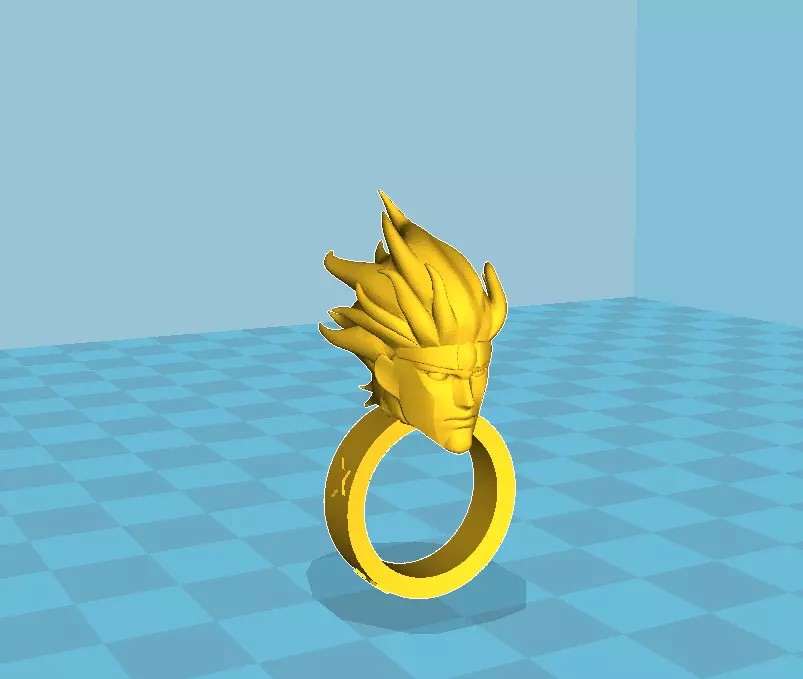 Star Platinum ring 3D print model