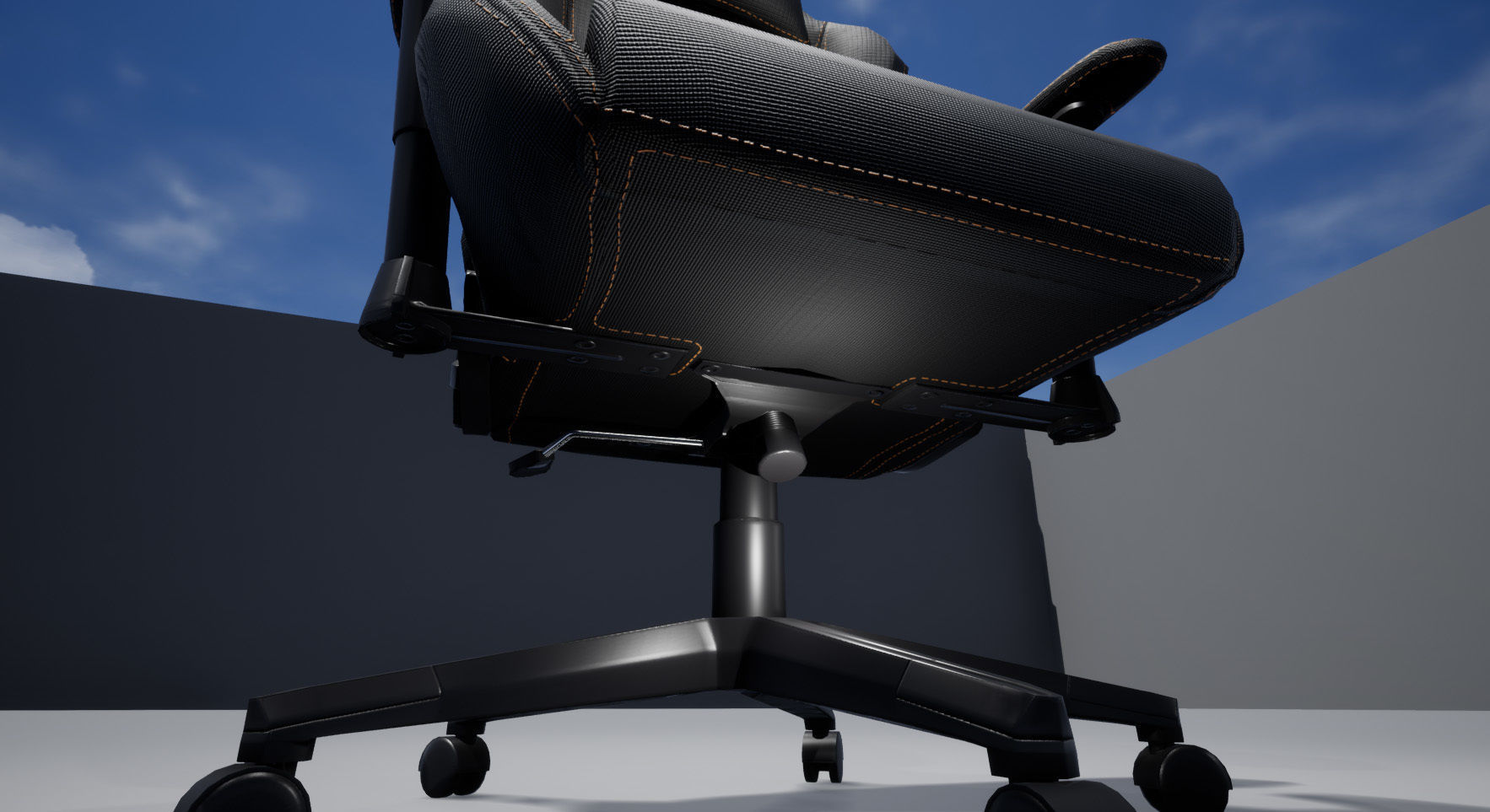 Gaming Chair Low-poly 3D model_19