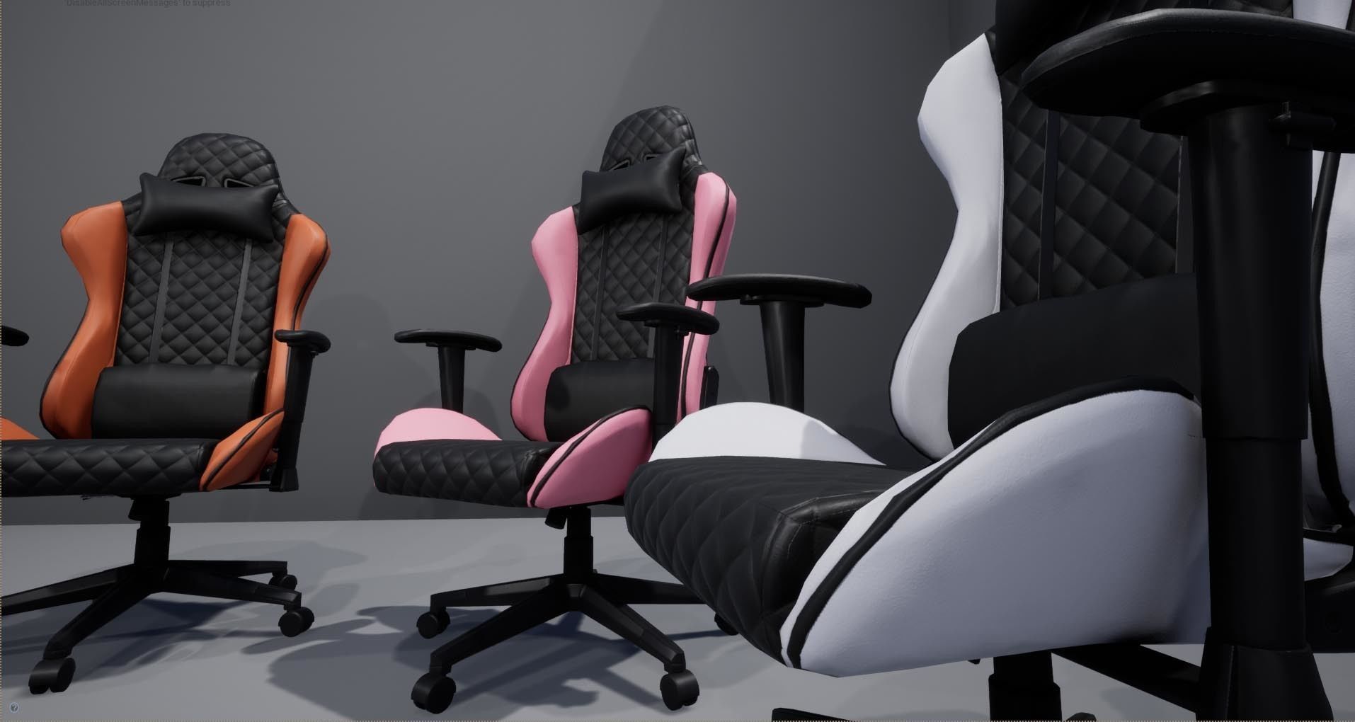 Gaming Chair Low-poly 3D model_14