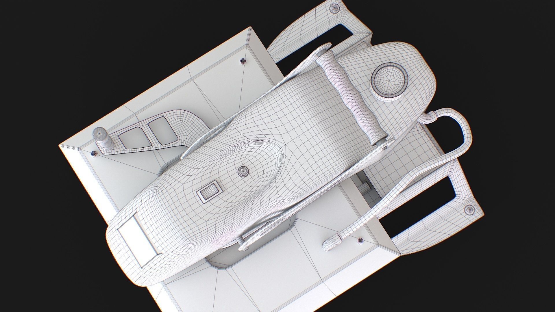 ST 4050H  Sublimation T Shirt Heat Press Machine - Flat Bed Iron Low-poly 3D model_31