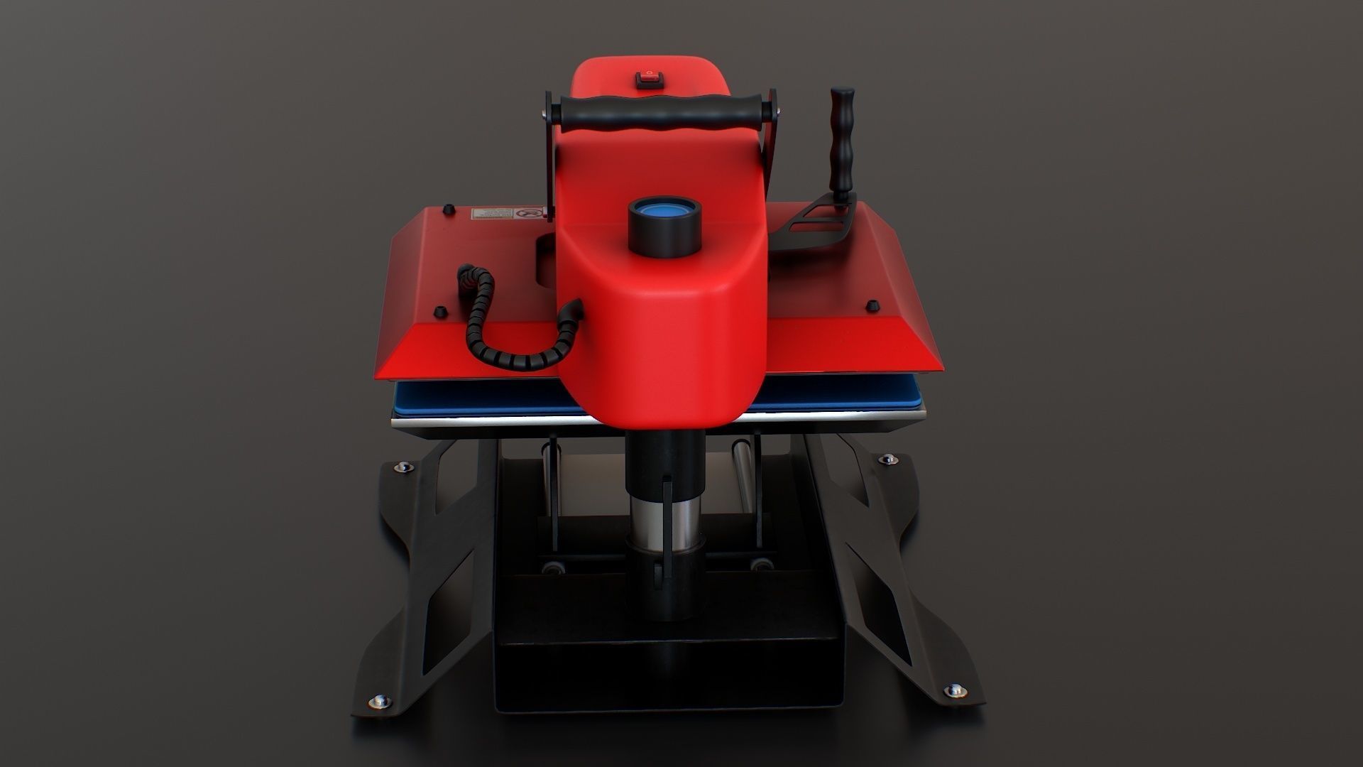 ST 4050H  Sublimation T Shirt Heat Press Machine - Flat Bed Iron Low-poly 3D model_6