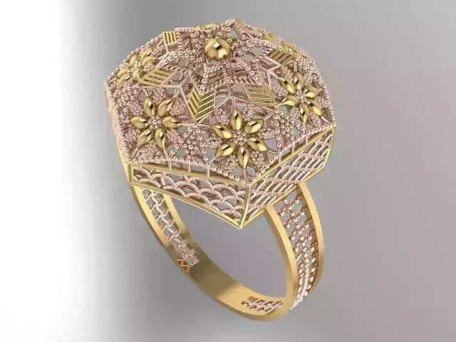 Ring With Full Worked 14