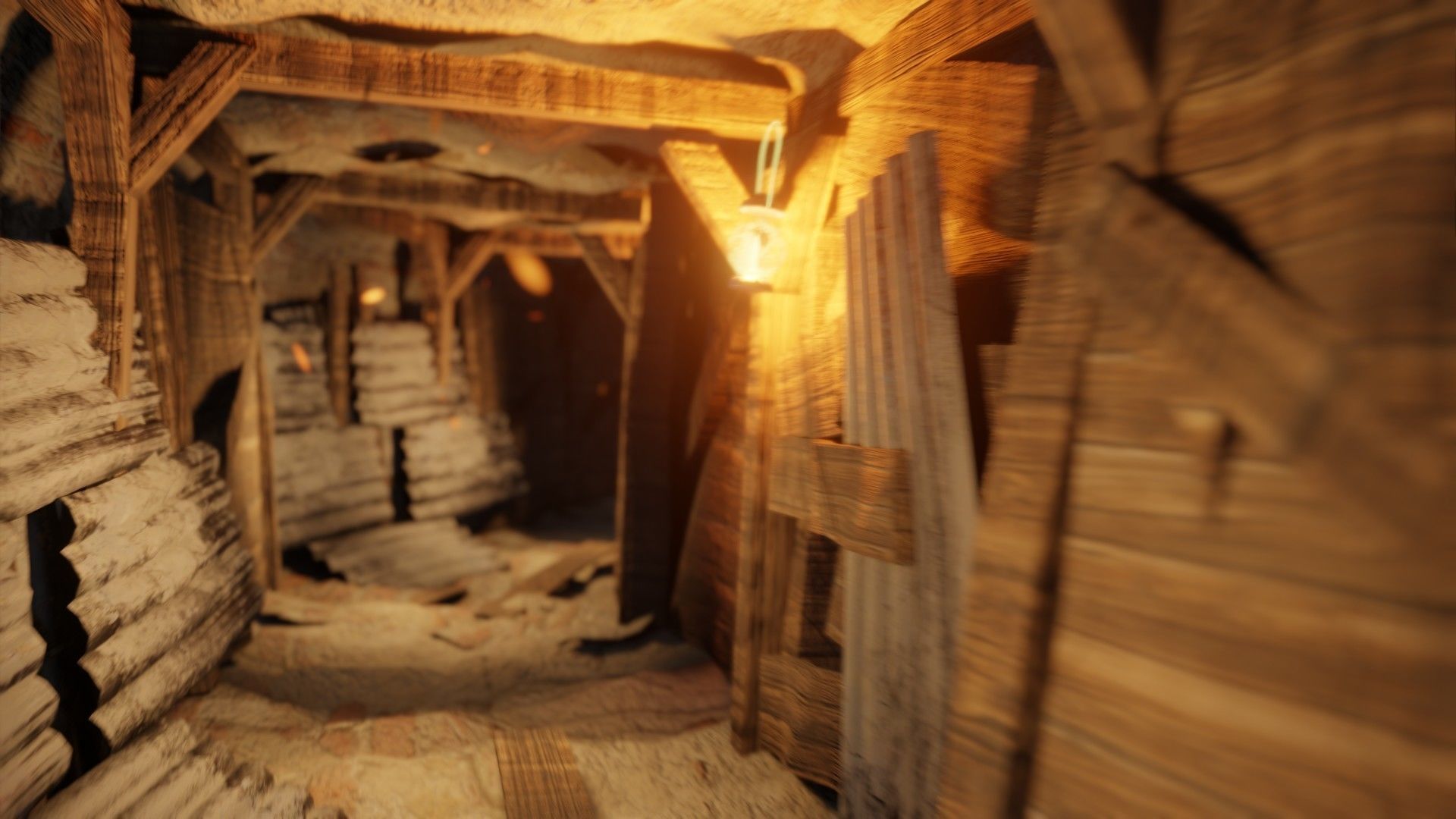 modular mining tunnel or cave with 4k pbr textures Low-poly 3D model_5