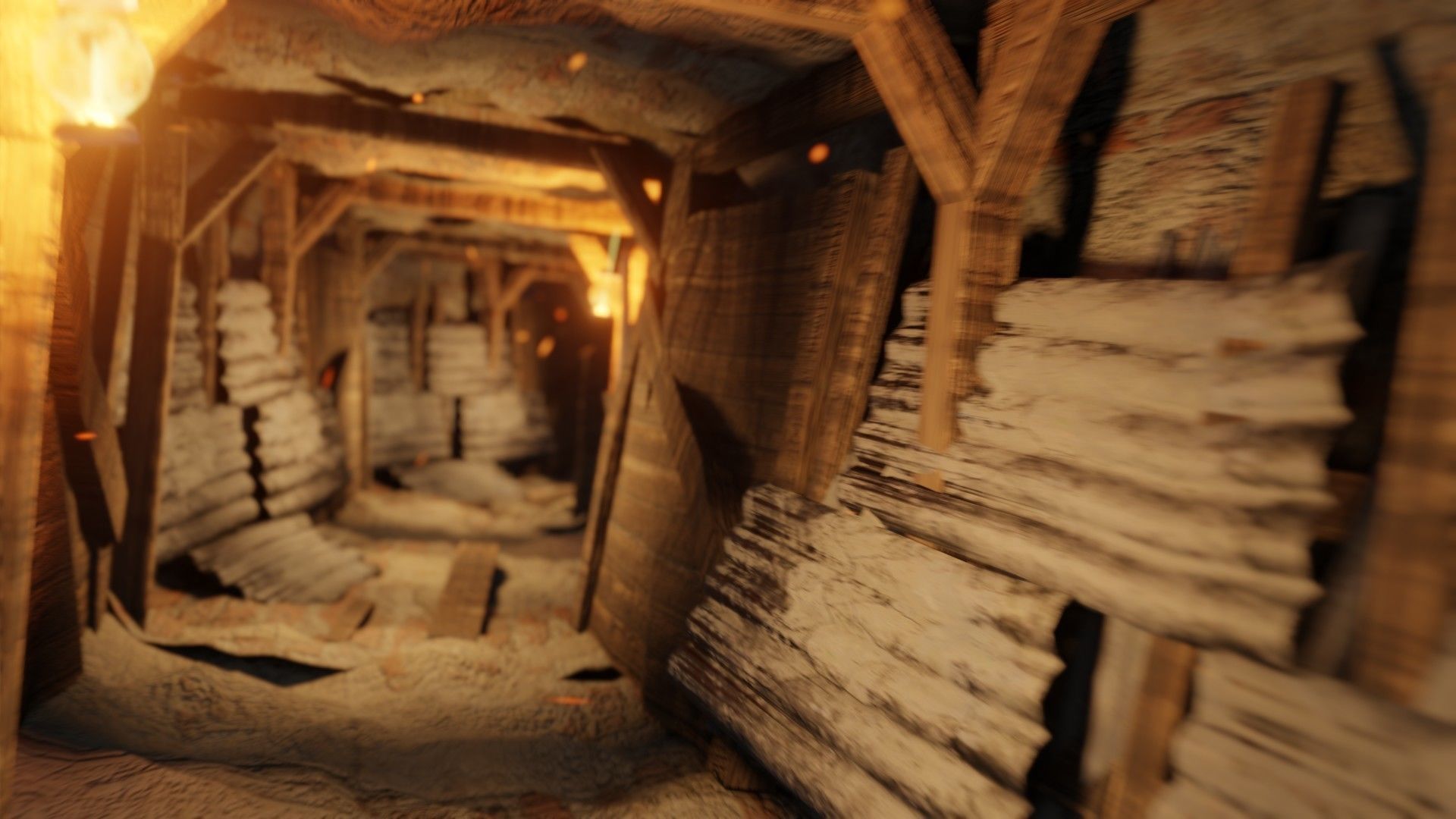 modular mining tunnel or cave with 4k pbr textures Low-poly 3D model_3