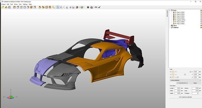 Toyota Supra 2020 Tuning  Body For Print 3D print model 5