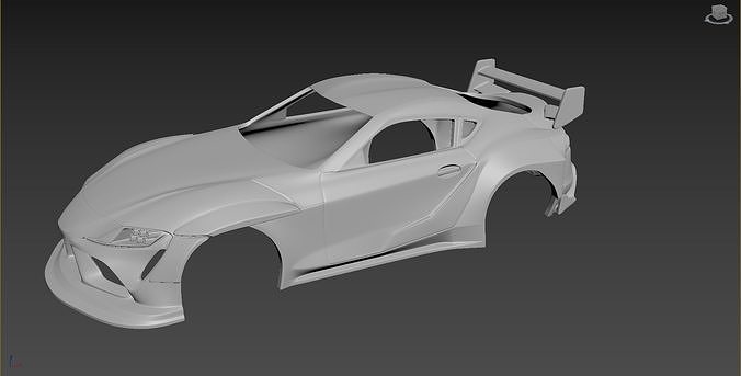 Toyota Supra 2020 Tuning  Body For Print 3D print model 2
