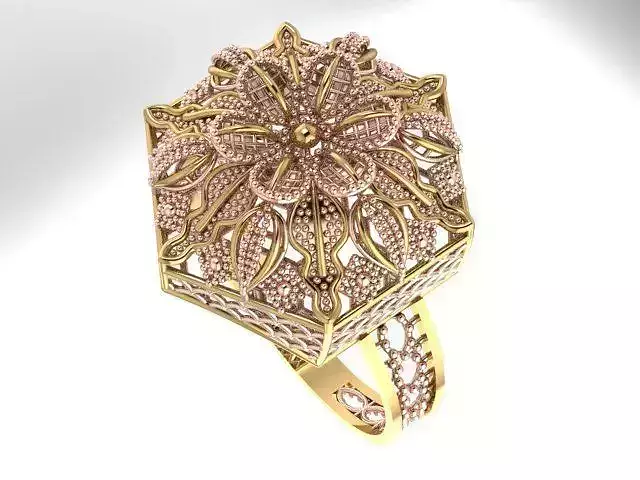 Ring With Full Worked 15