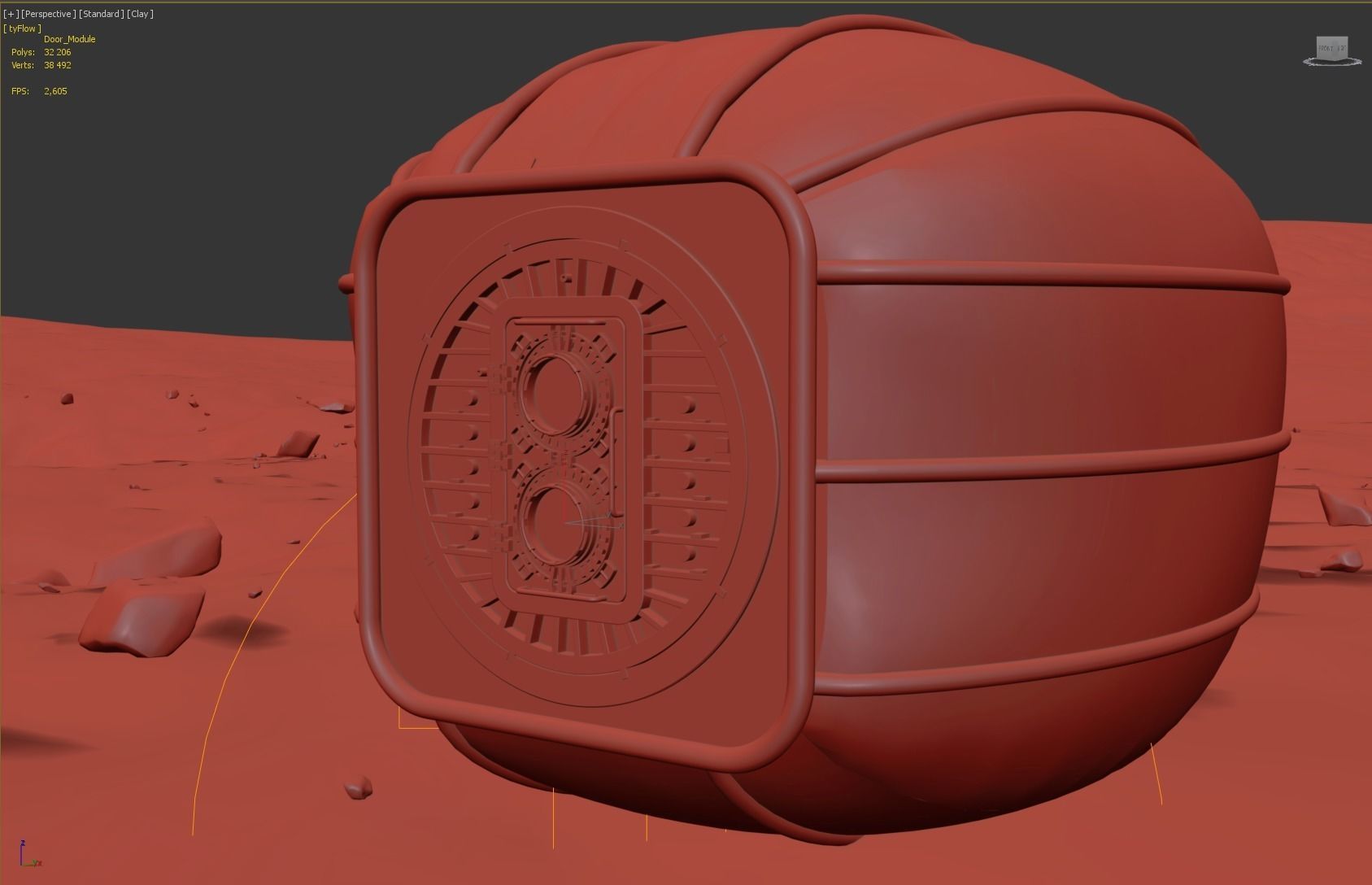 Module Landed on Moon surface   3D model_4