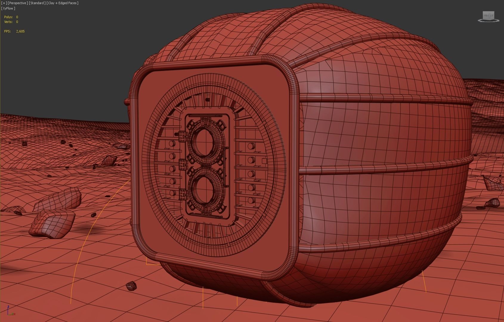 Module Landed on Moon surface   3D model_5