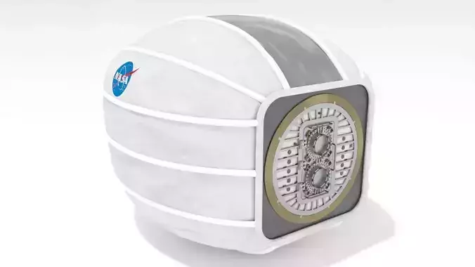 Module Landed on Moon surface   3D model