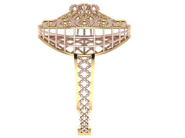 Ring With Full Worked 16 3D print model_3