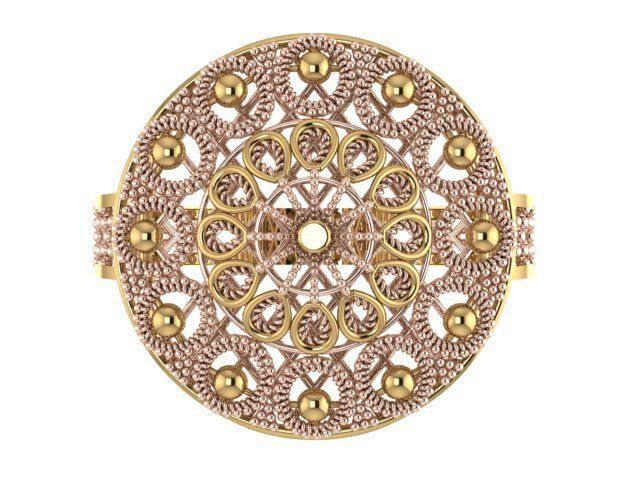 Ring With Full Worked 16 3D print model_1