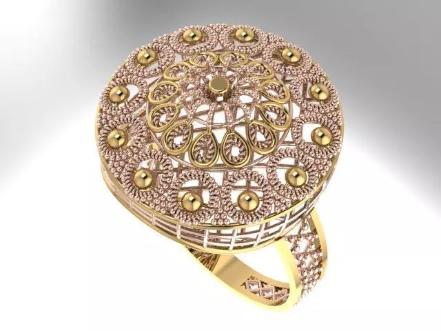 Ring With Full Worked 16 3D print model_0