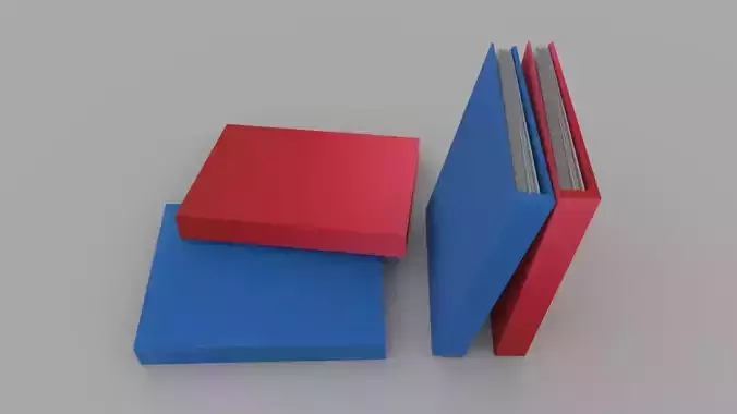 Red n blue folders